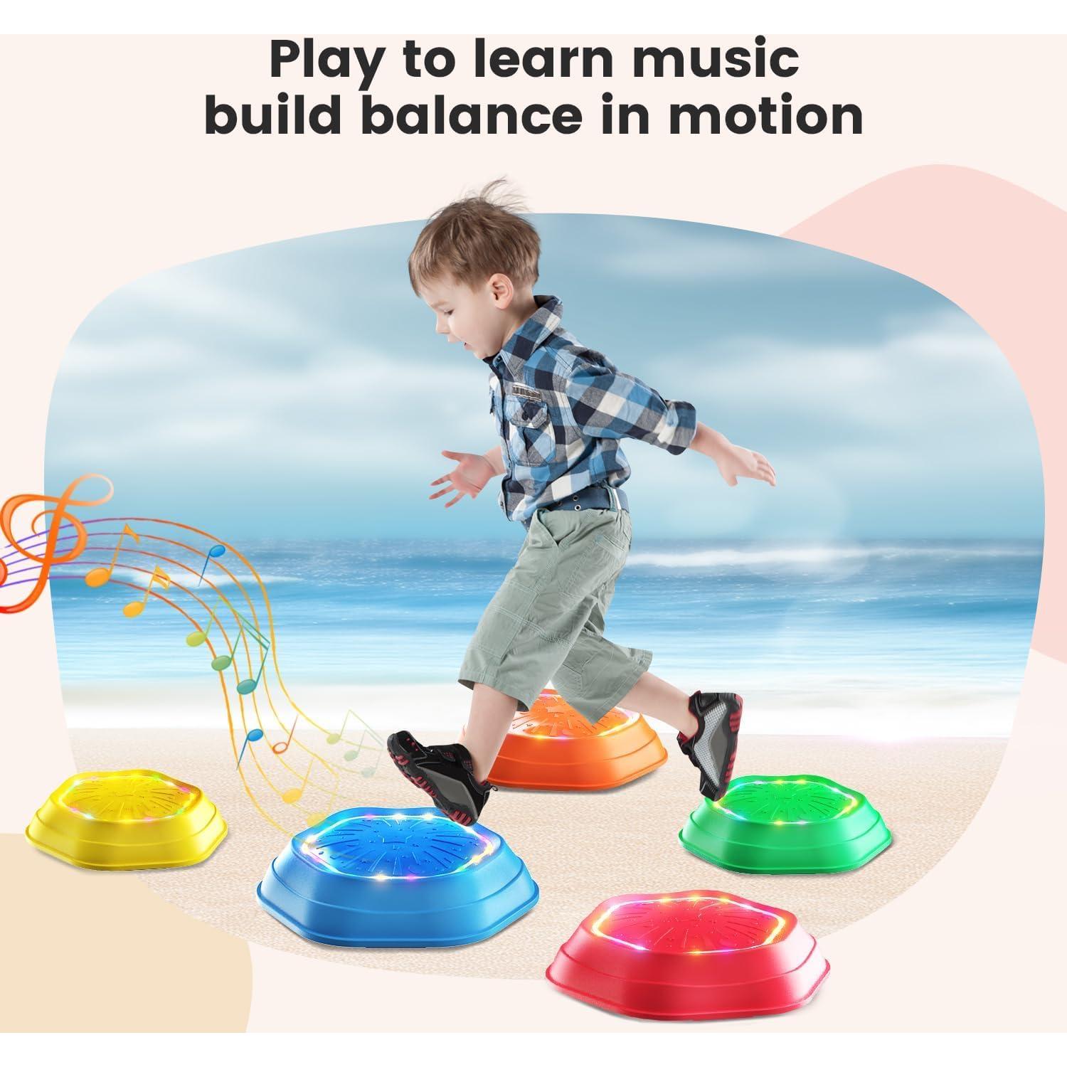 Piedras de Paso Iluminadas Holyton - Juguetes Sensoriales para Niños