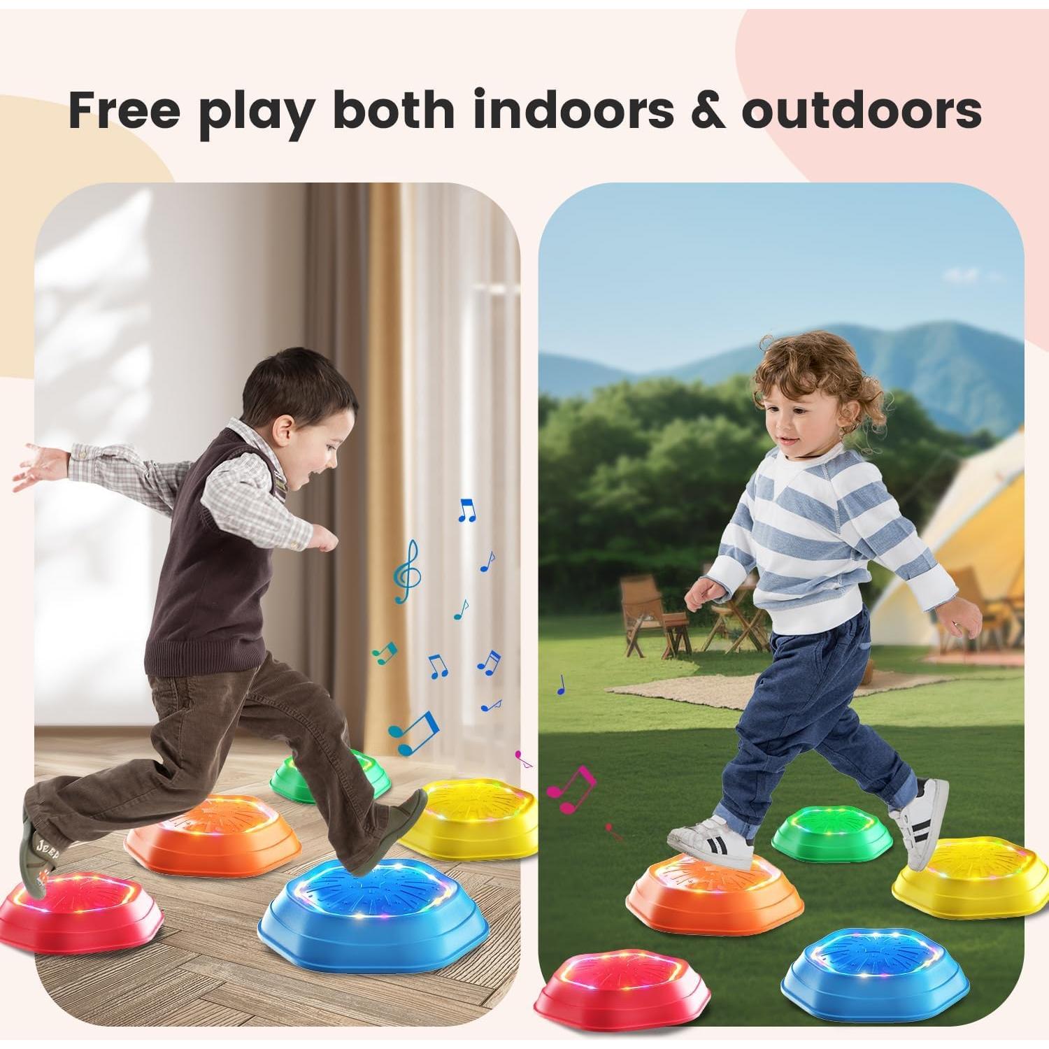 Piedras de Paso Iluminadas Holyton - Juguetes Sensoriales para Niños