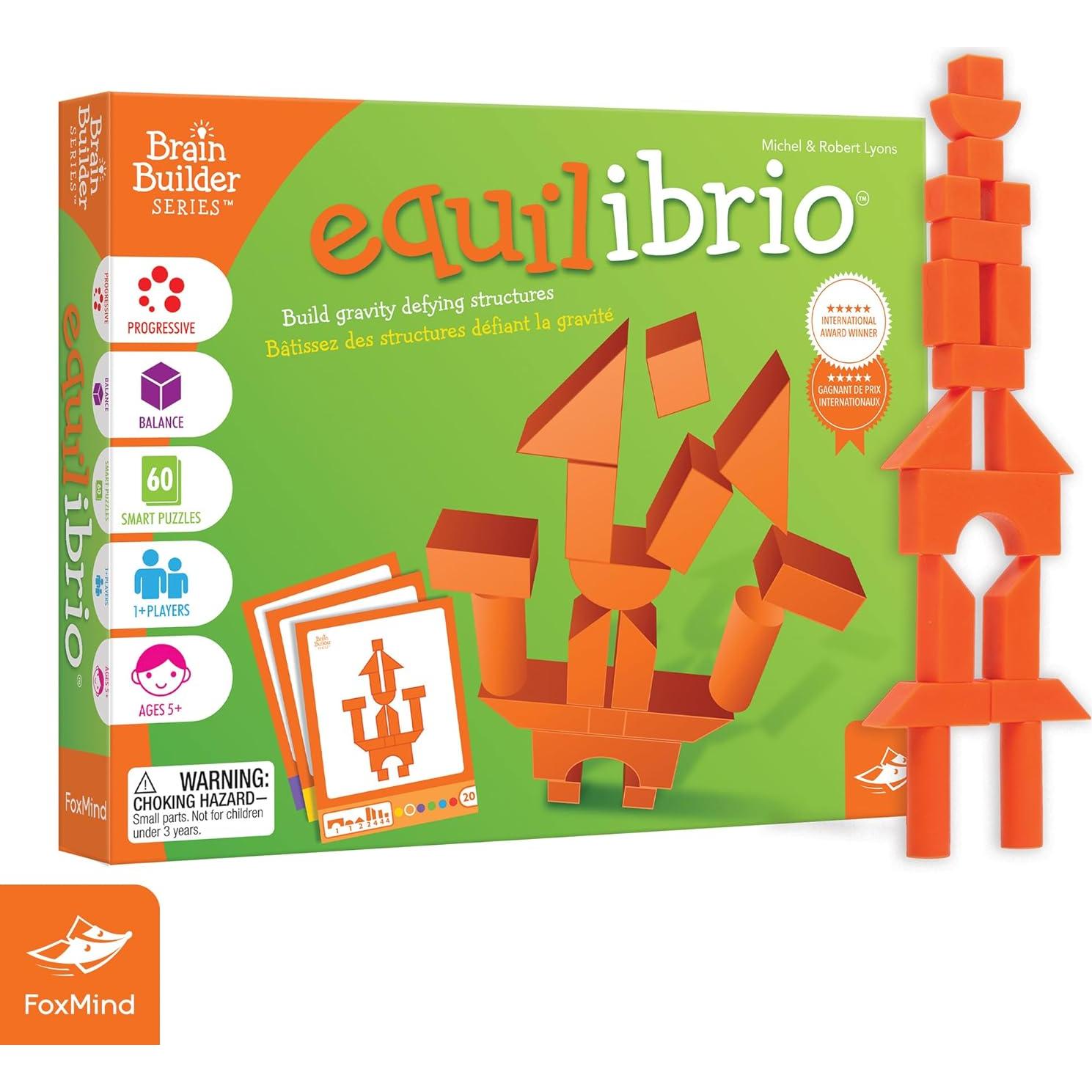 Juego de Lógica Espacial Foxmind Equilibrio 60 Puzzles 5+