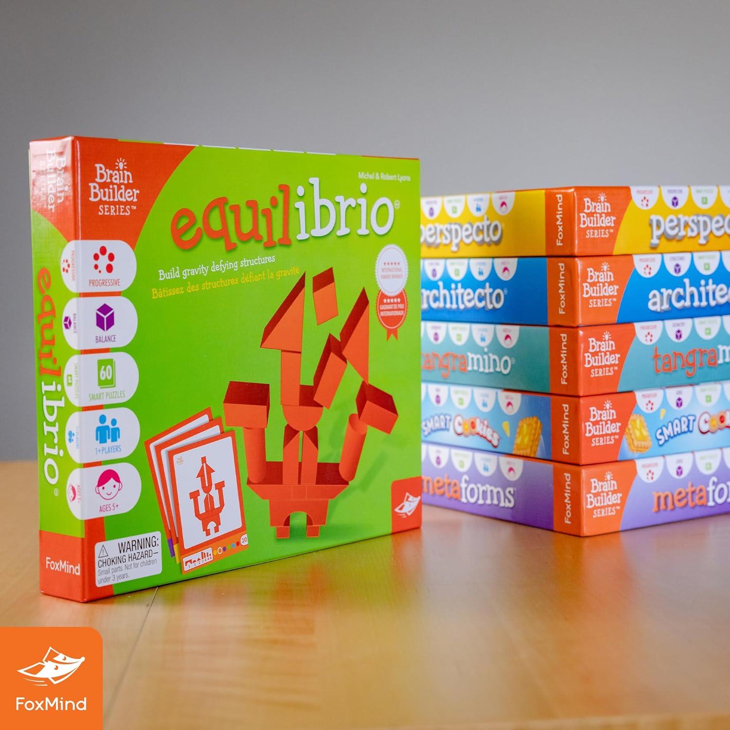 Juego de Lógica Espacial Foxmind Equilibrio 60 Puzzles 5+