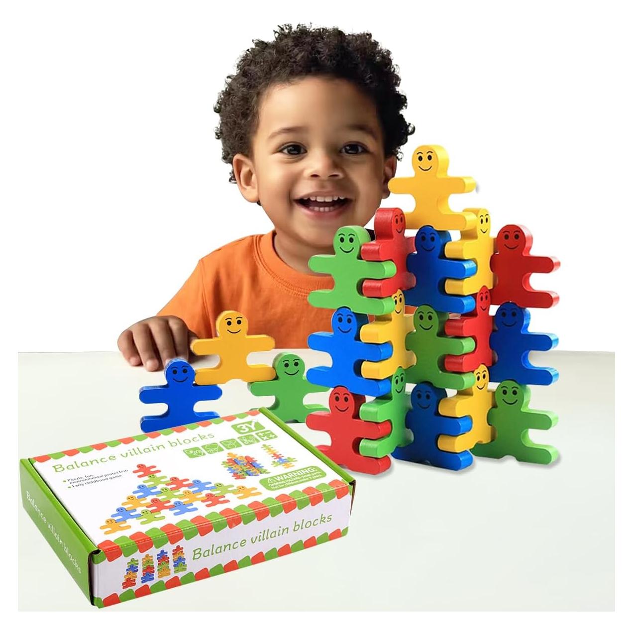 Bloques de Construcción de Madera Umbresen 16 Piezas 3D Educativos