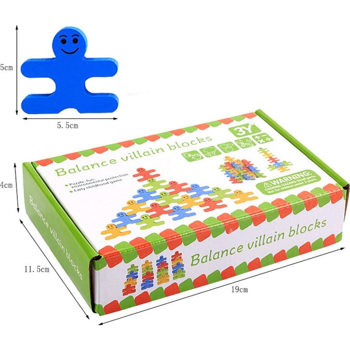 Bloques de Construcción de Madera Umbresen 16 Piezas 3D Educativos