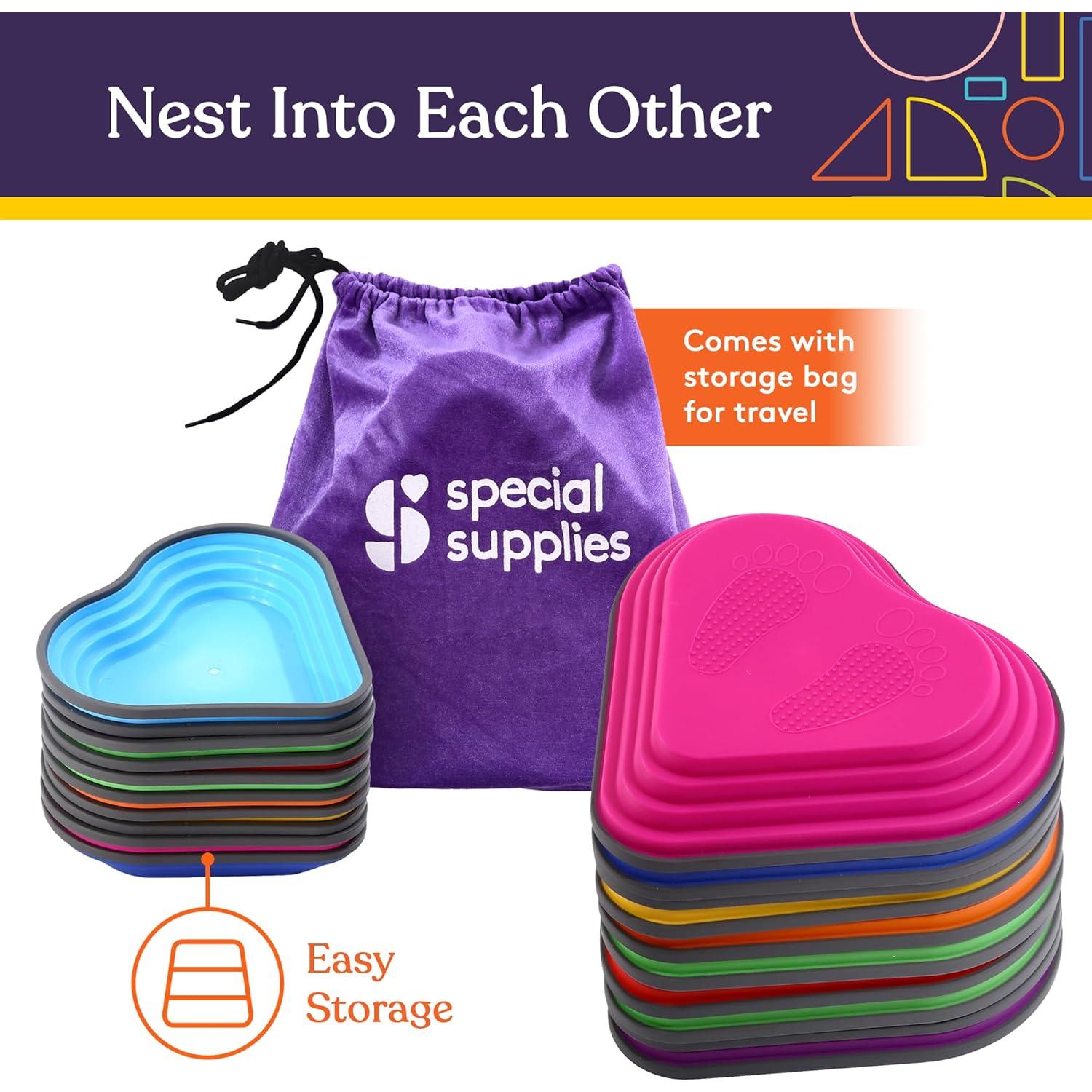 Piedras de Equilibrio Suministros Especiales 10 Piezas Goma Antideslizante