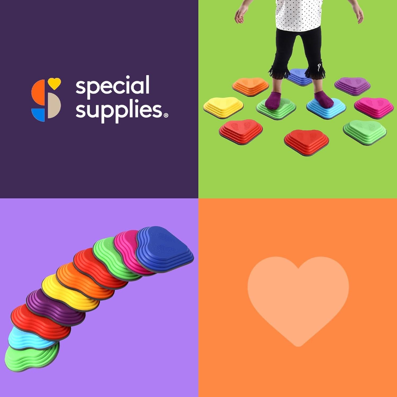 Piedras de Equilibrio Suministros Especiales 10 Piezas Goma Antideslizante