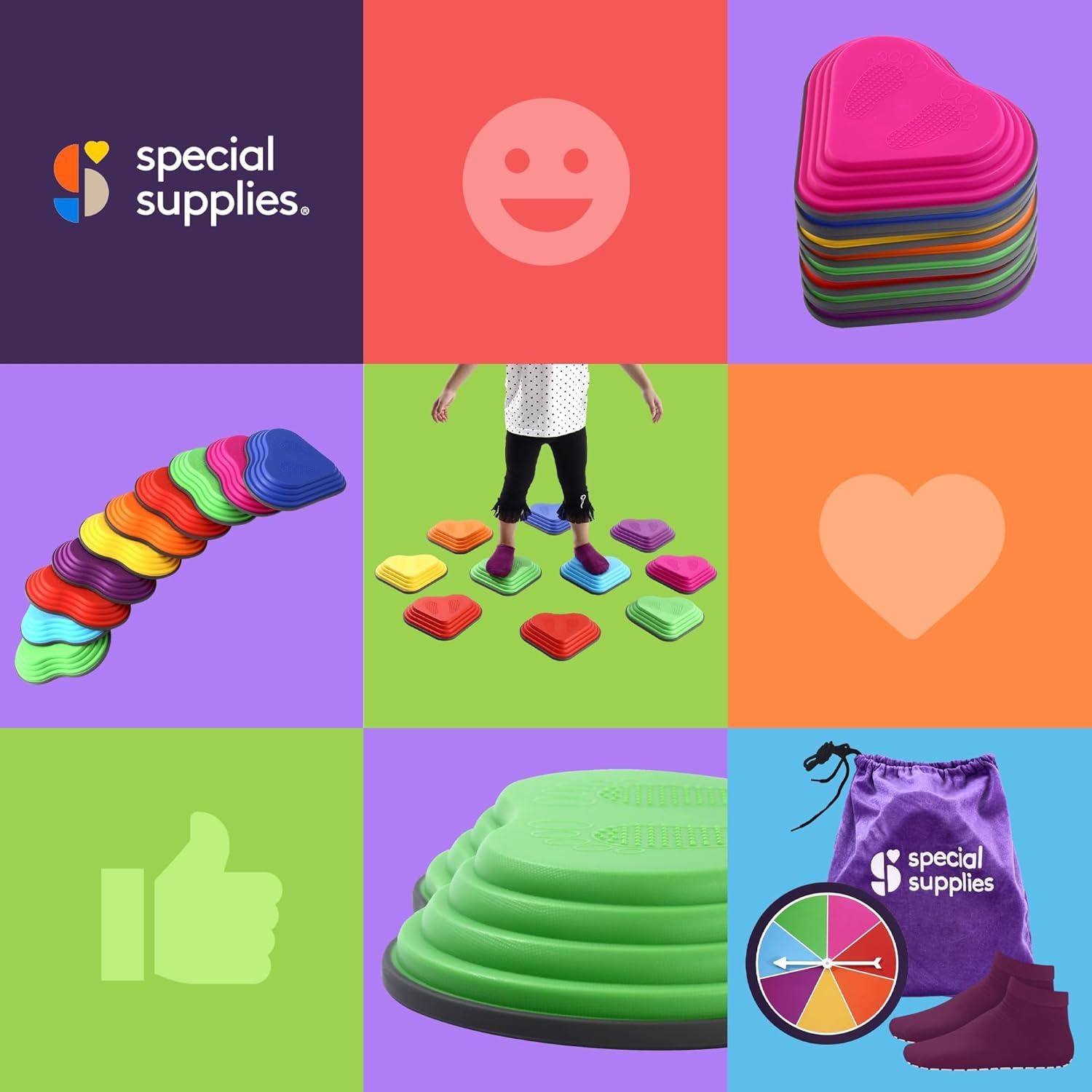 Piedras de Equilibrio Suministros Especiales 10 Piezas Goma Antideslizante