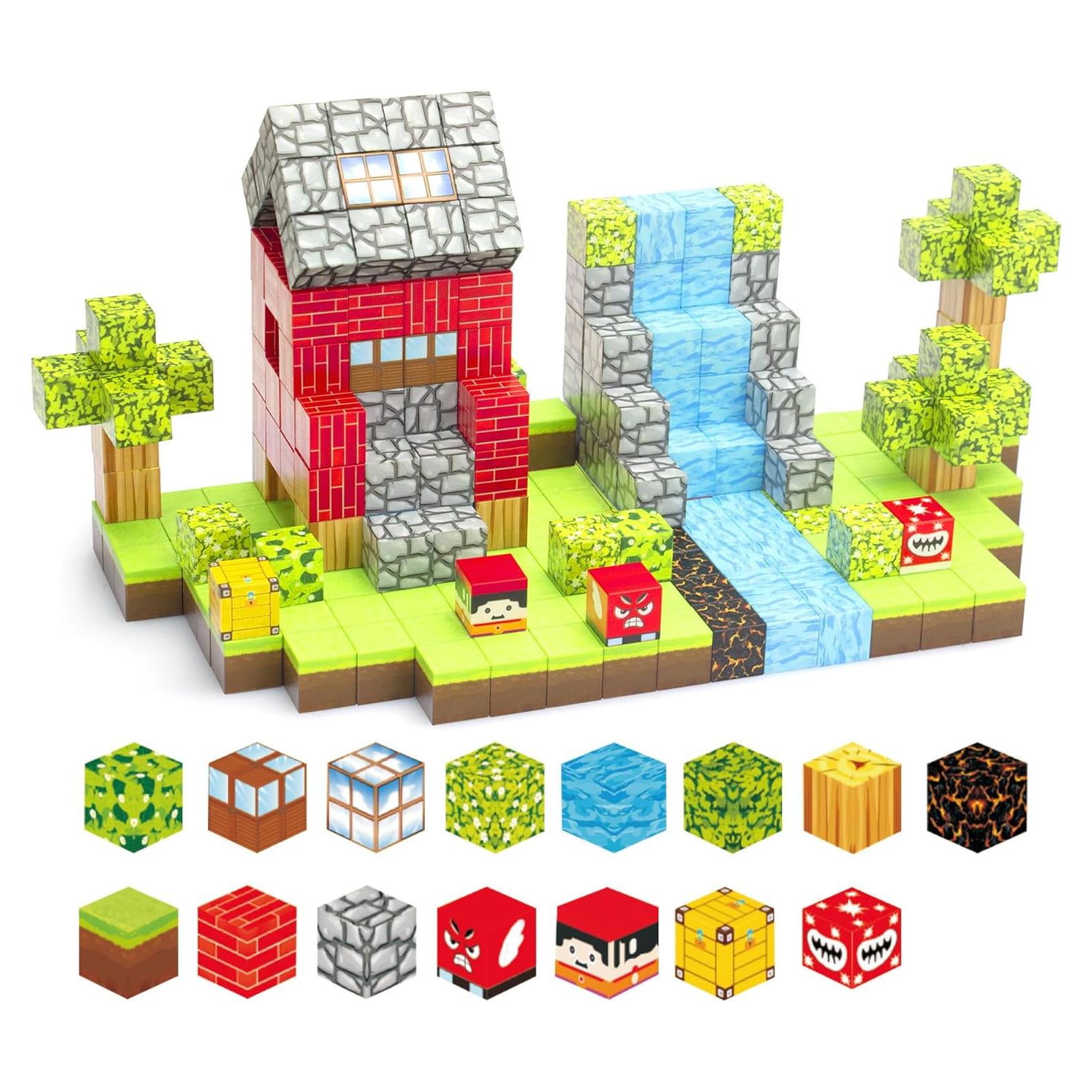 176 Piezas Bloques Magnéticos DUSH PACE para Niños 3+ Años