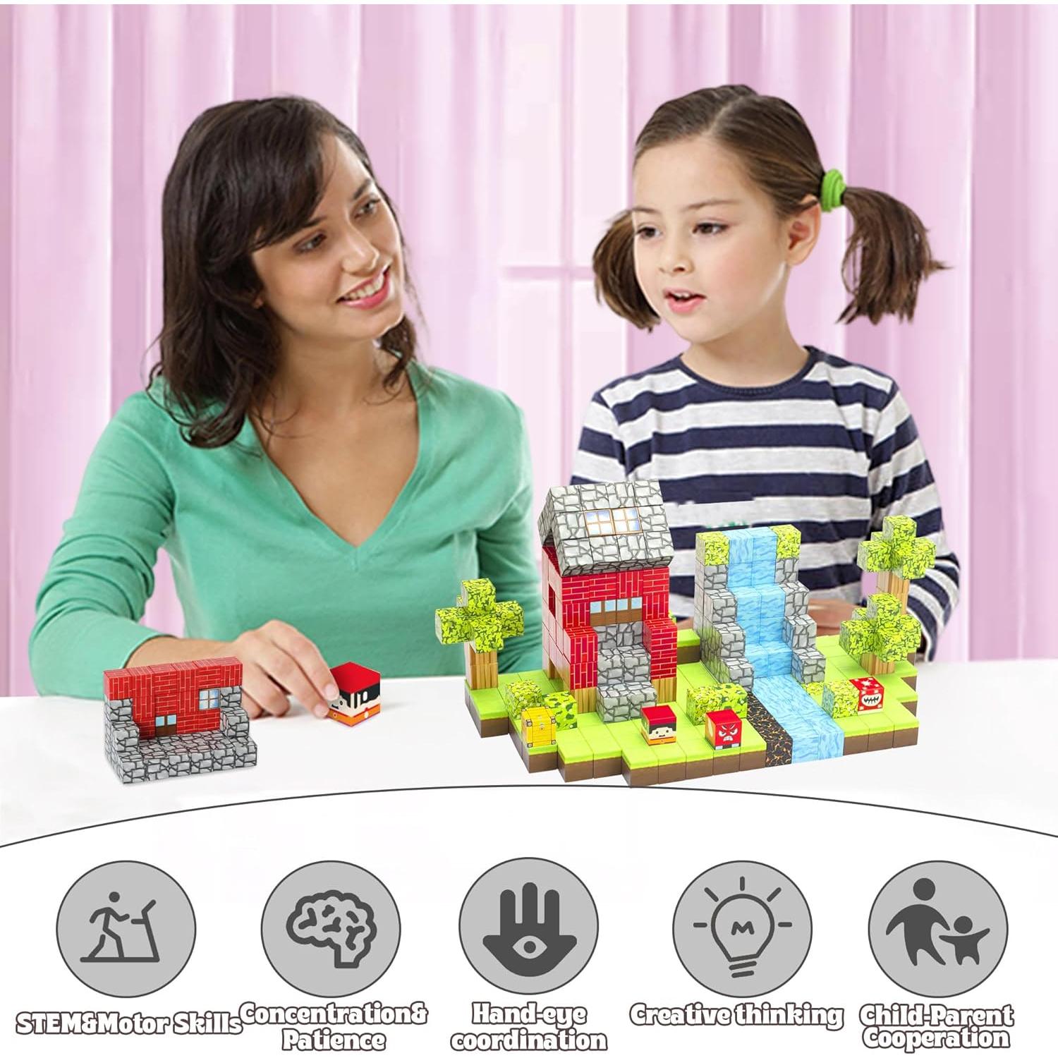 176 Piezas Bloques Magnéticos DUSH PACE para Niños 3+ Años