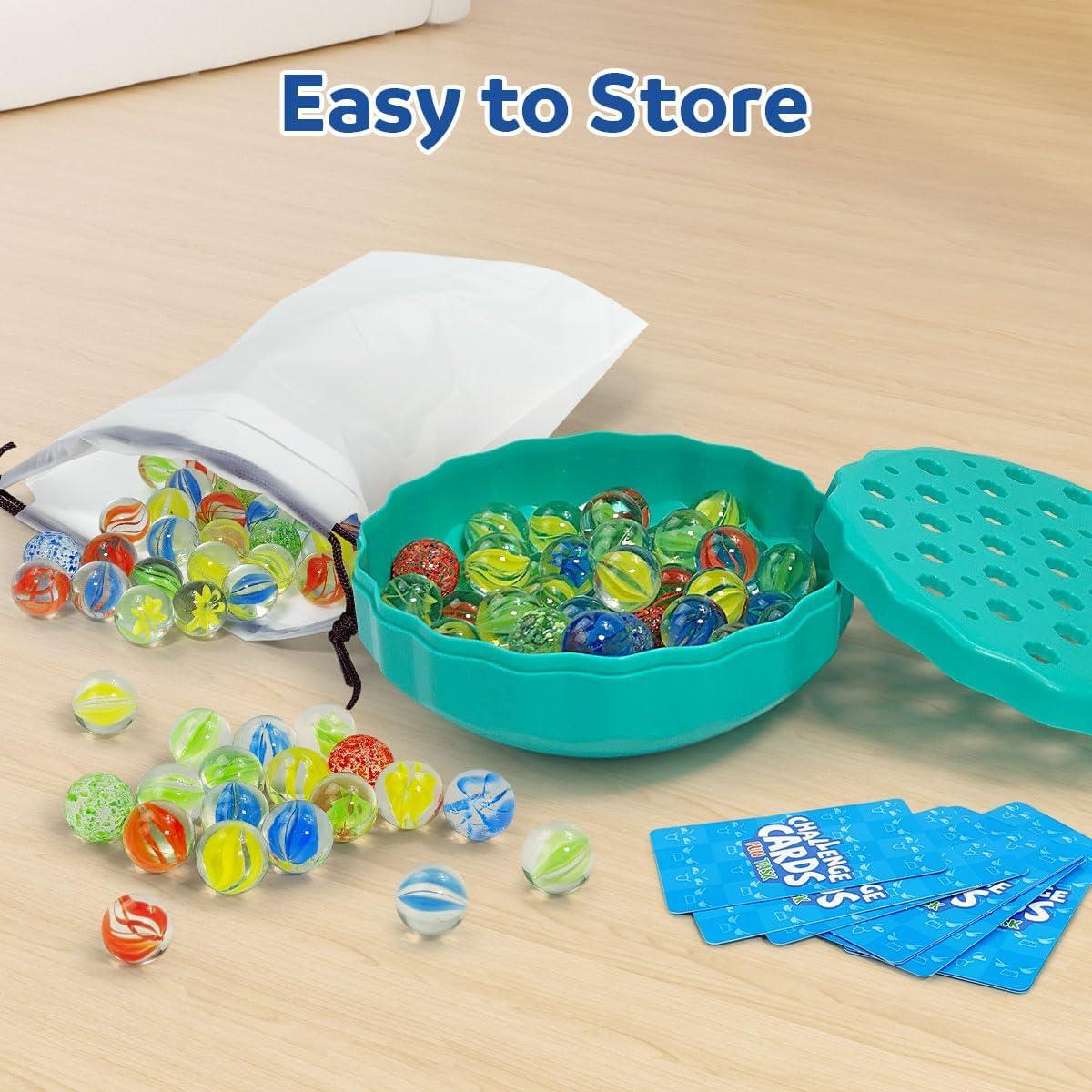 Juego de Equilibrio de Canicas Meemazi - 60 Canicas Coloridas