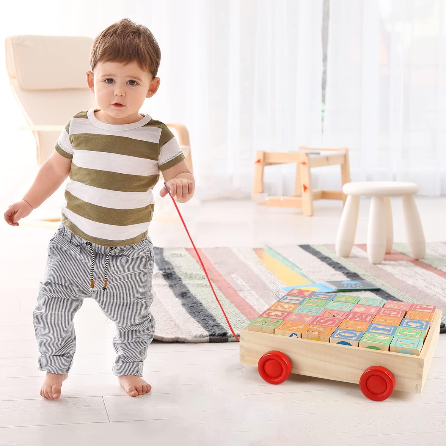 Bloques de Construcción de Madera Joqutoys 30 Piezas ABC