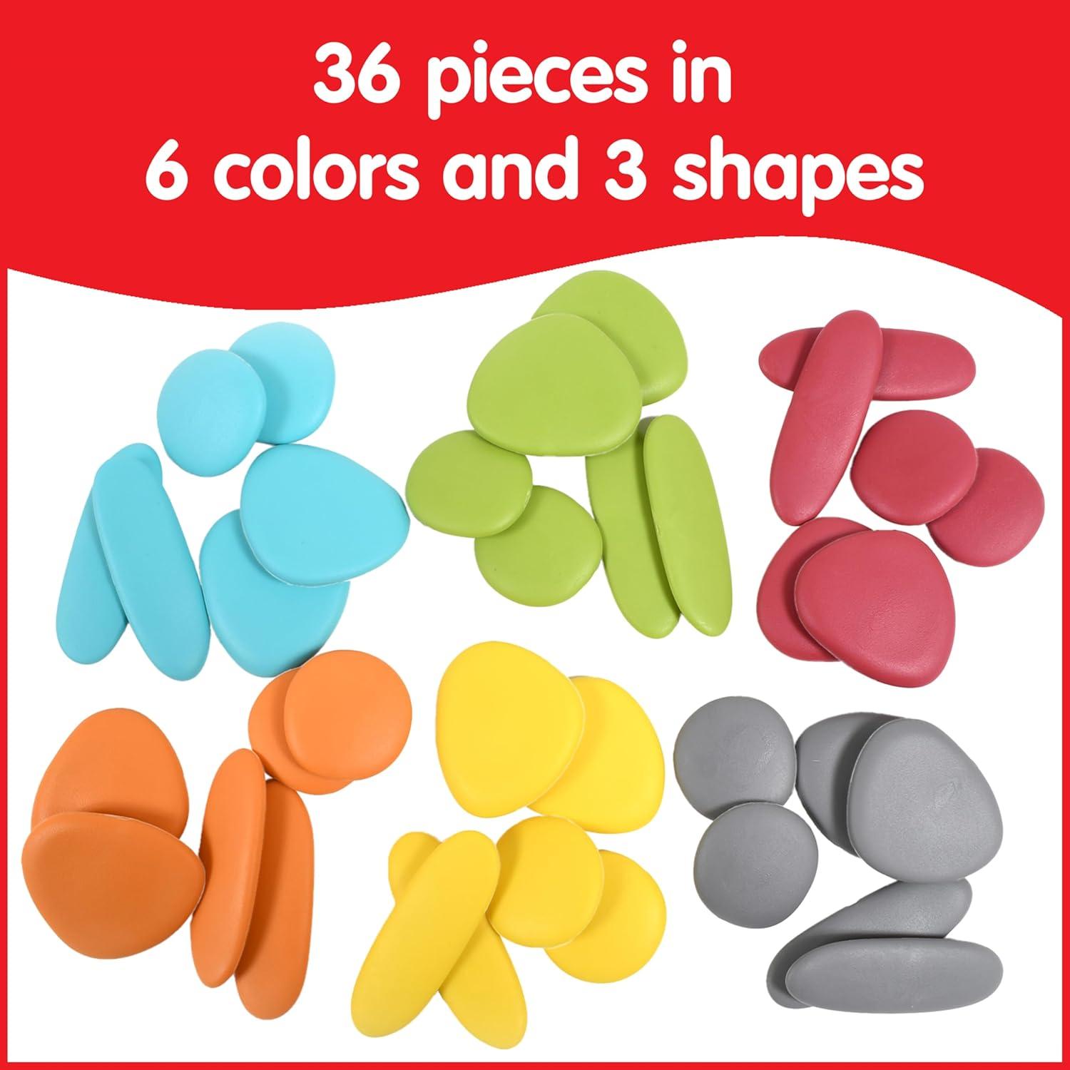 Piedras Arcoíris Junior EDX Education - 36 Piezas - 18M+