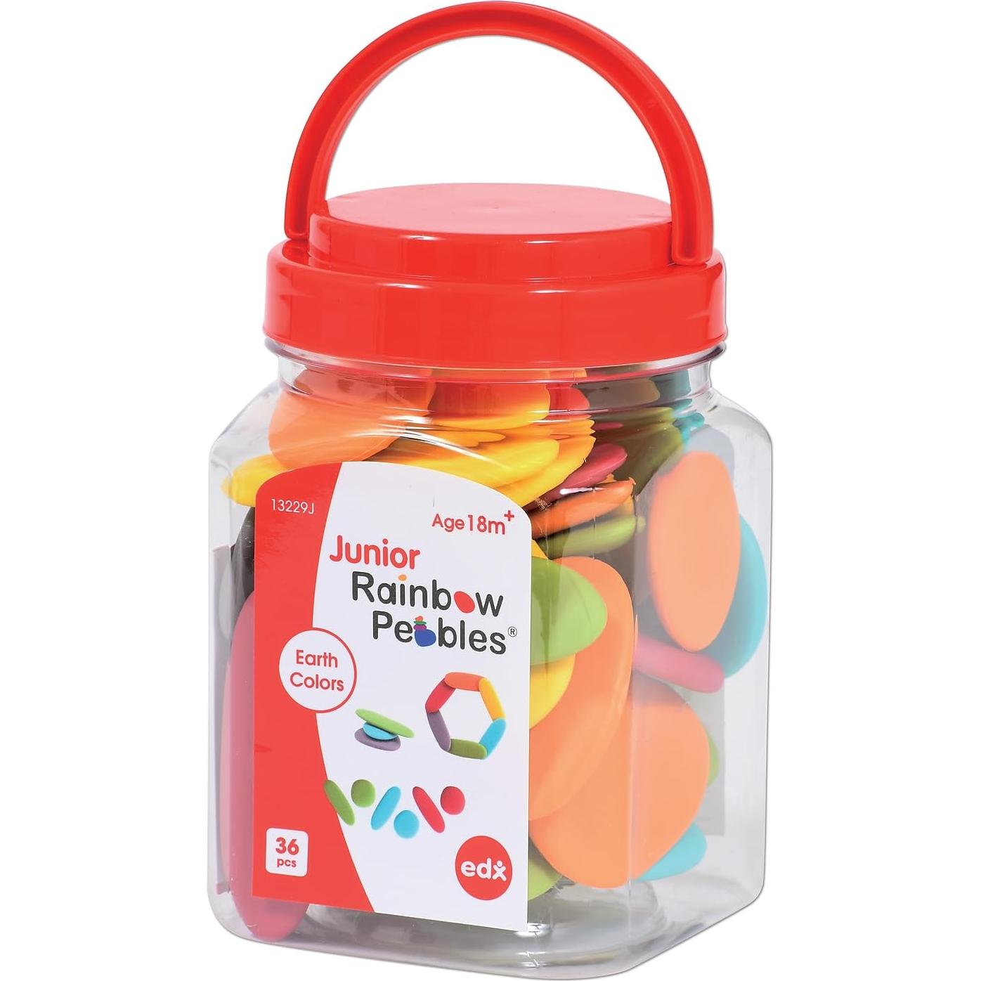 Piedras Arcoíris Junior EDX Education - 36 Piezas - 18M+