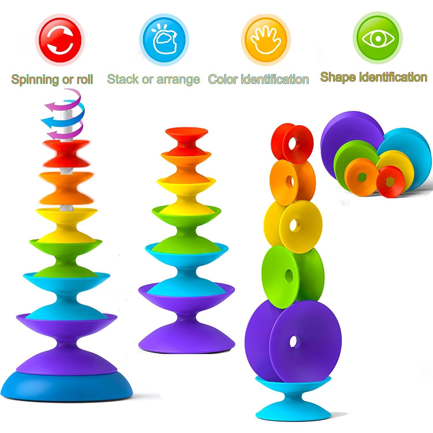 Juguete Apilable Giratorio TOYARA - Desarrollo Infantil 0-5 Años