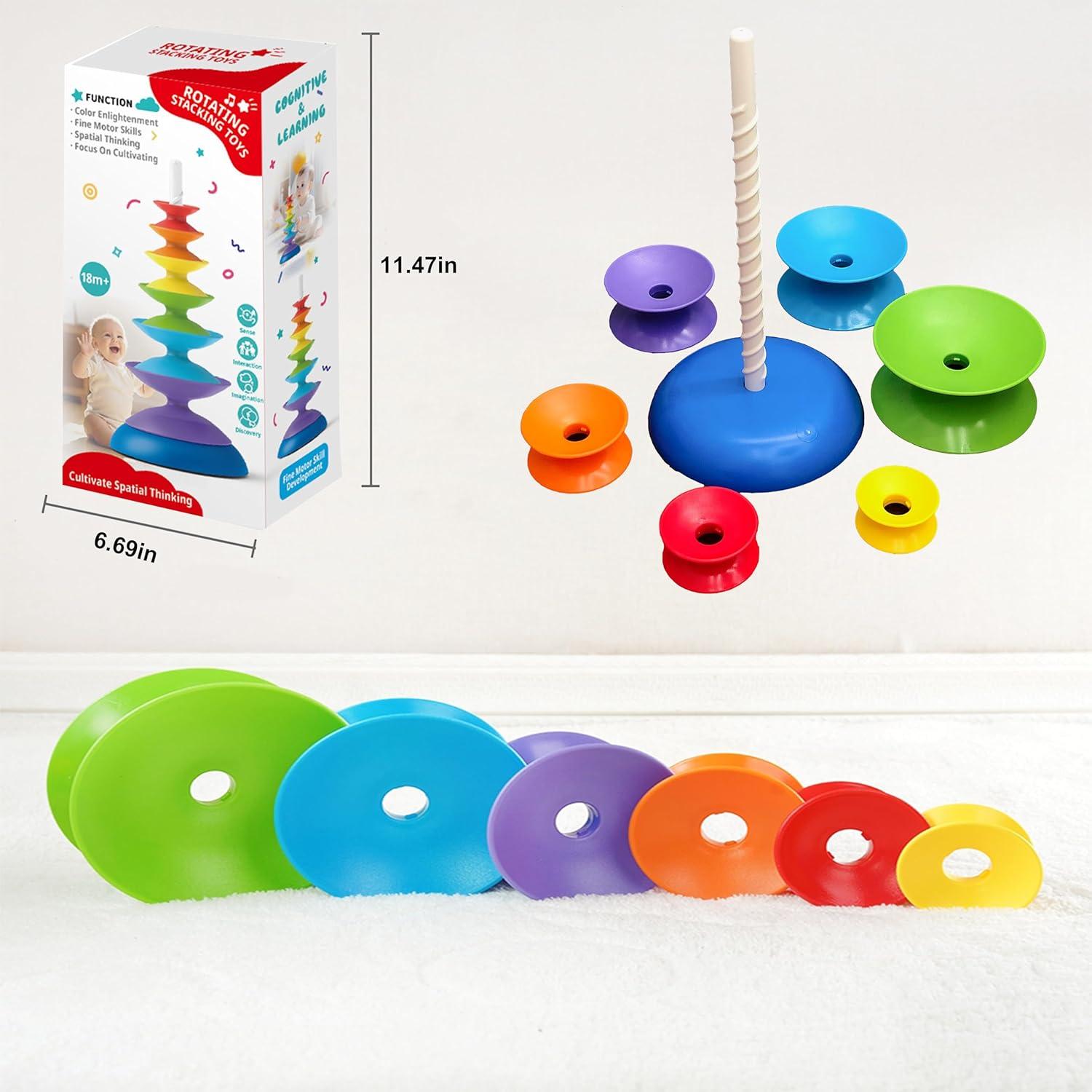 Juguete Apilable Giratorio TOYARA - Desarrollo Infantil 0-5 Años