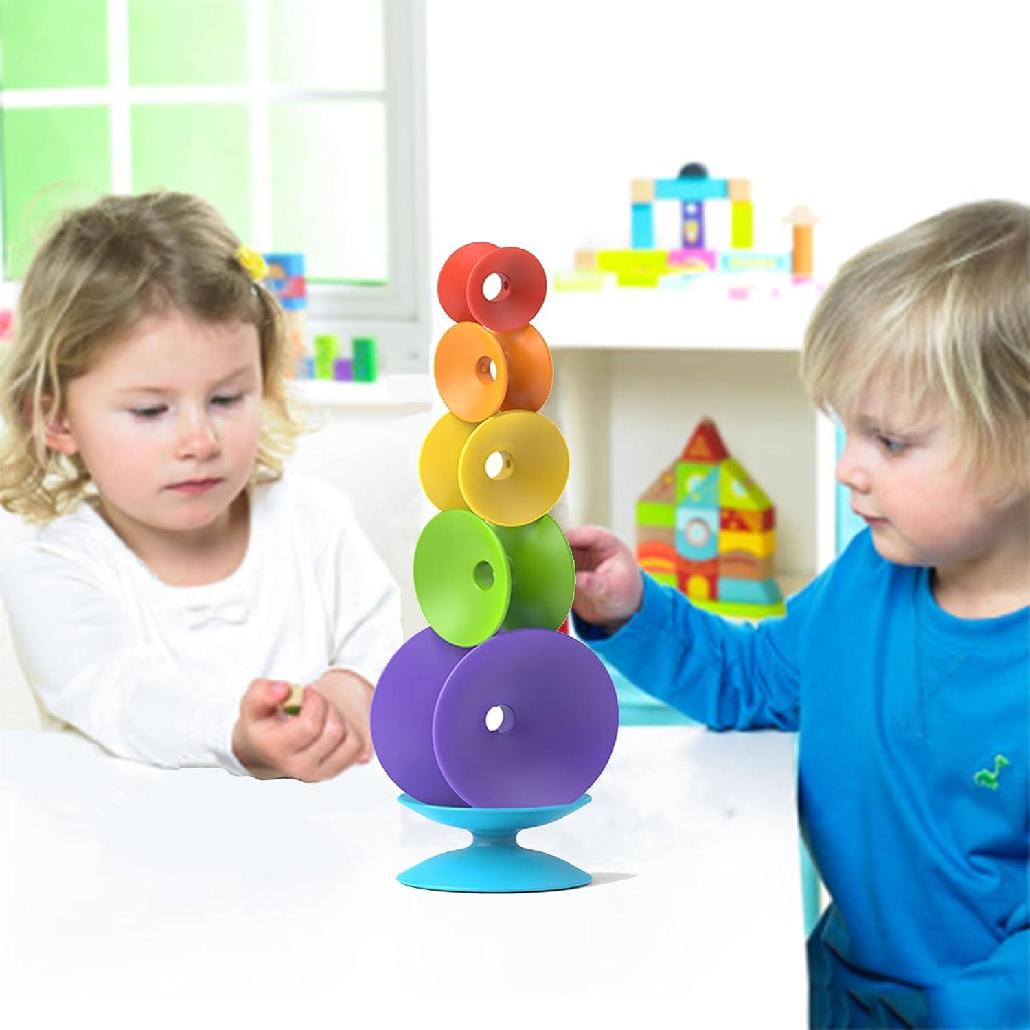 Juguete Apilable Giratorio TOYARA - Desarrollo Infantil 0-5 Años