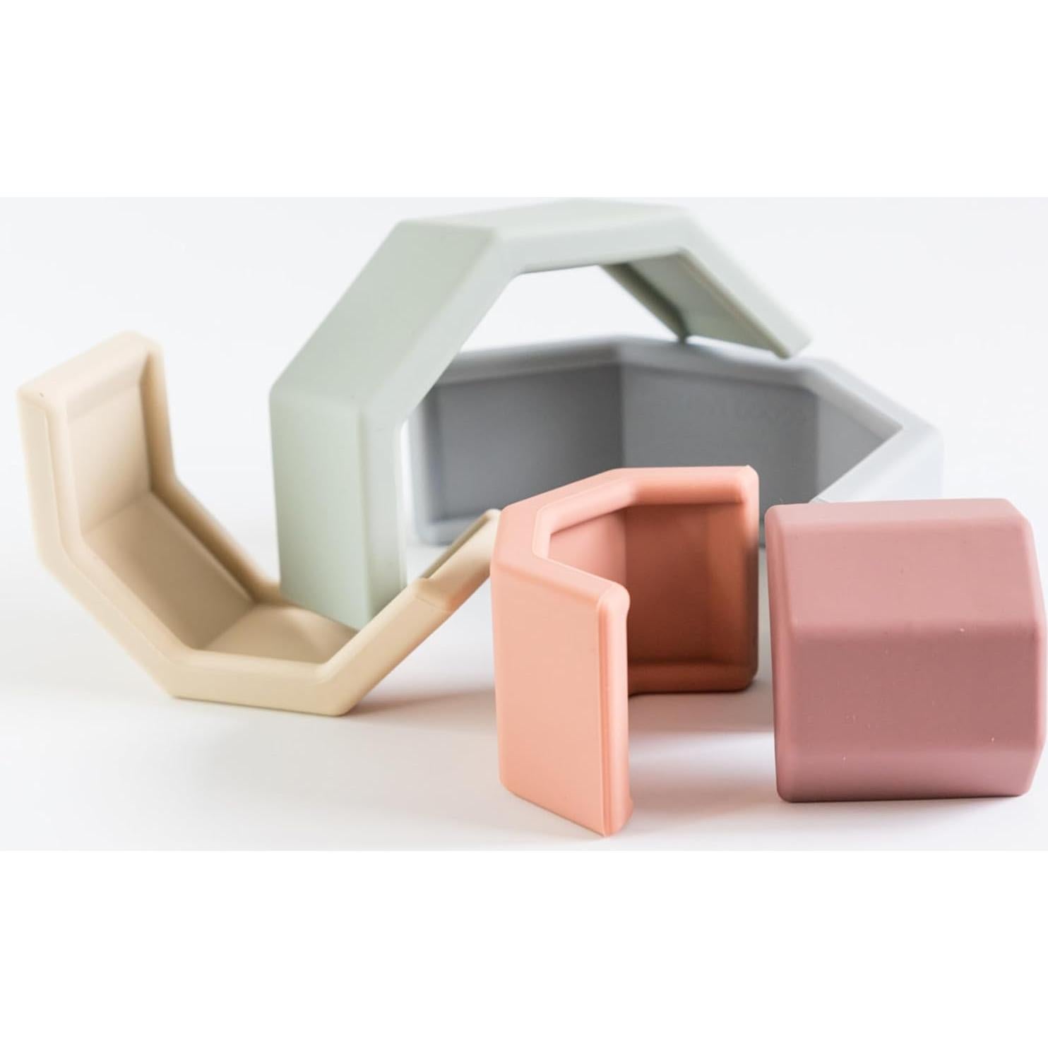 Tazas Apilables Arcoíris Babeehive Goods | Juguete Educativo