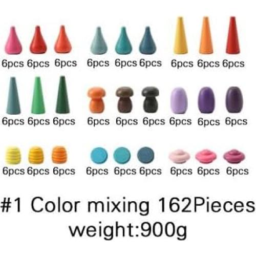 Juguete de Apilamiento Arcoíris Promise Babe 162 Piezas Montessori