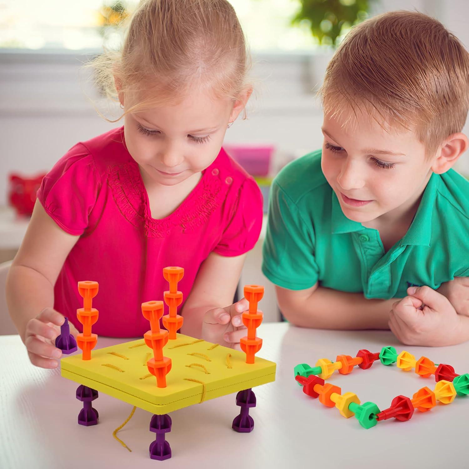 Juego de Clavos Arcoíris Deluxe 200pc PlayBuild - Juguete STEM 3+