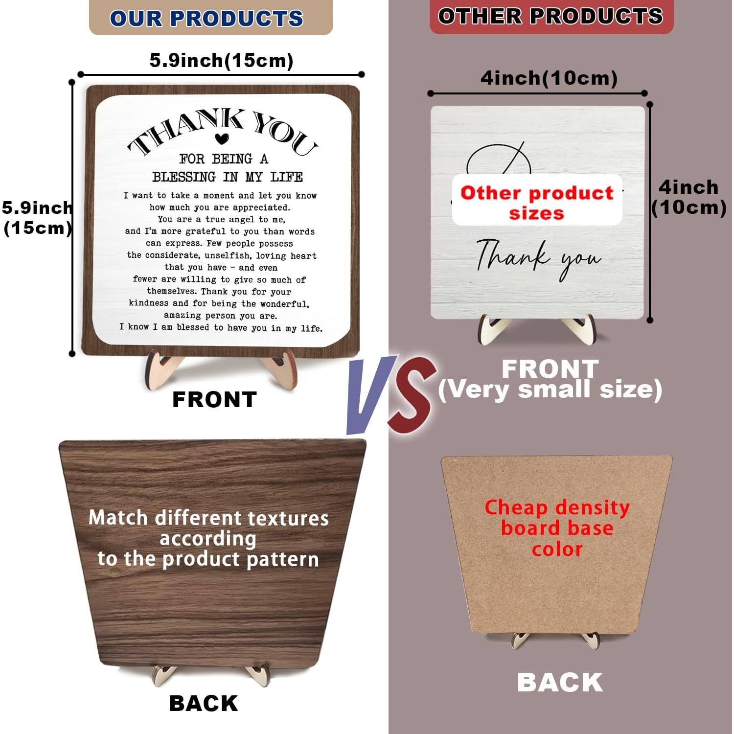 Letrero de Madera Inspiracional DMADNF 15x15 cm - Soy Amable