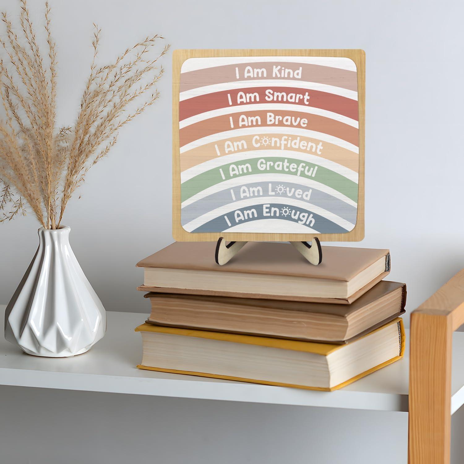 Letrero de Madera Inspiracional DMADNF 15x15 cm - Soy Amable