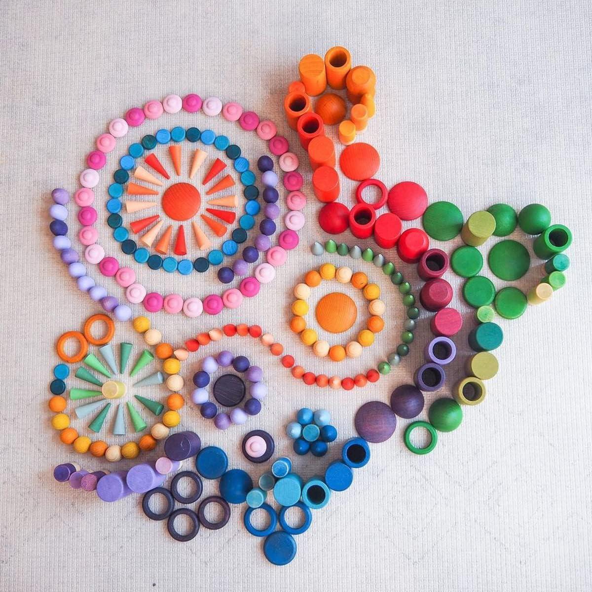 Conjunto de Juguetes Sensoriales de Madera Candywood 81 Piezas