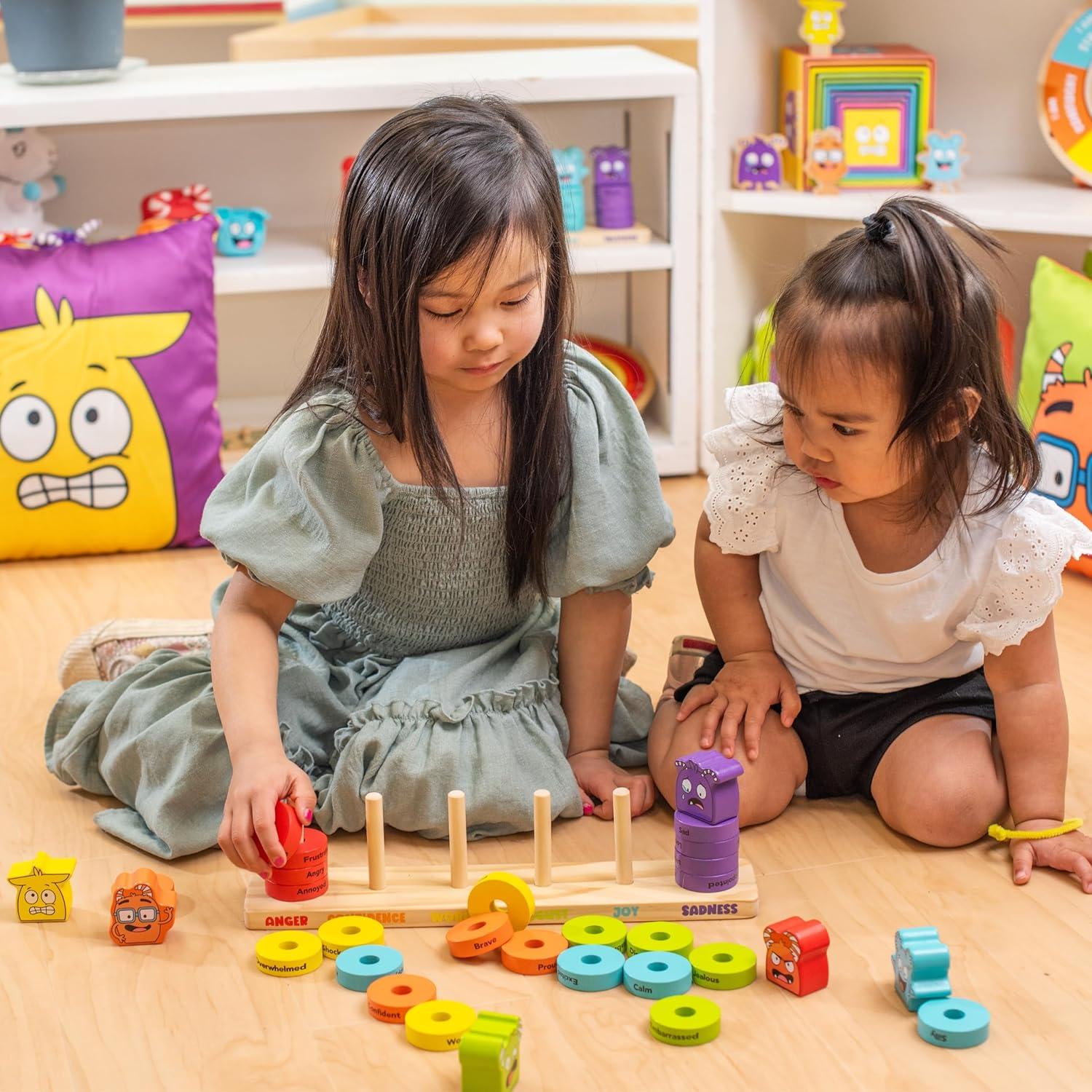 Anillos Apilables de Emociones Open The Joy - Juguete Montessori 30 Piezas