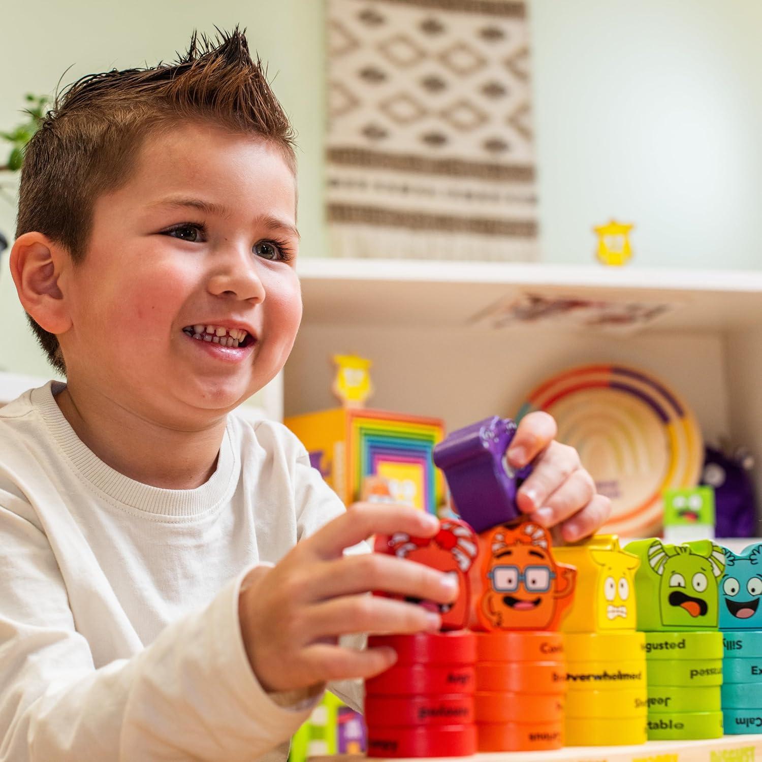 Anillos Apilables de Emociones Open The Joy - Juguete Montessori 30 Piezas