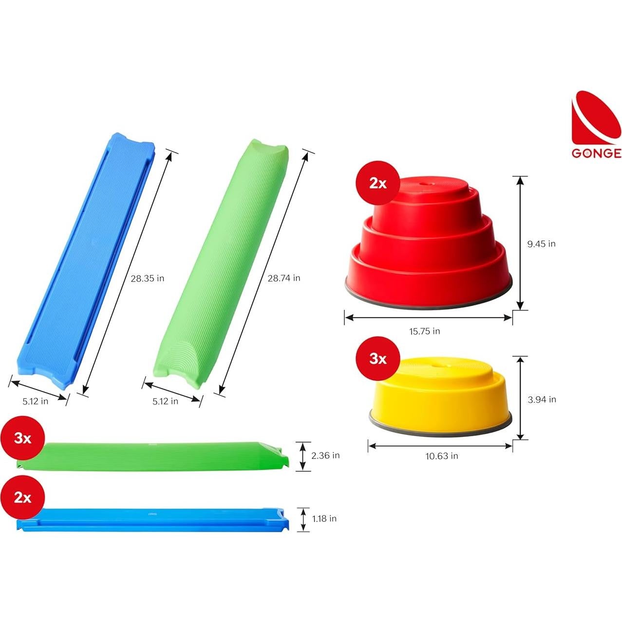 Set de 10 Piezas GONGE Construye N' Equilibrio para Principiantes