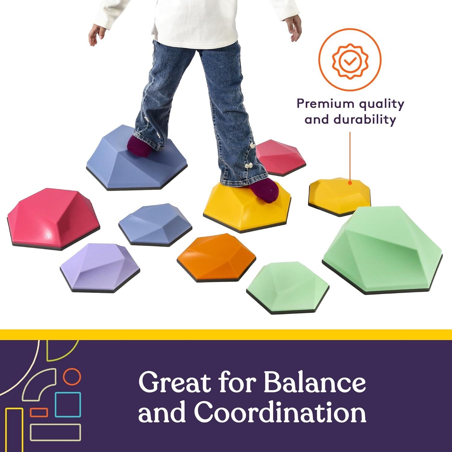 Piedras de Paso Suministros Especiales Multicolor 10 Piezas