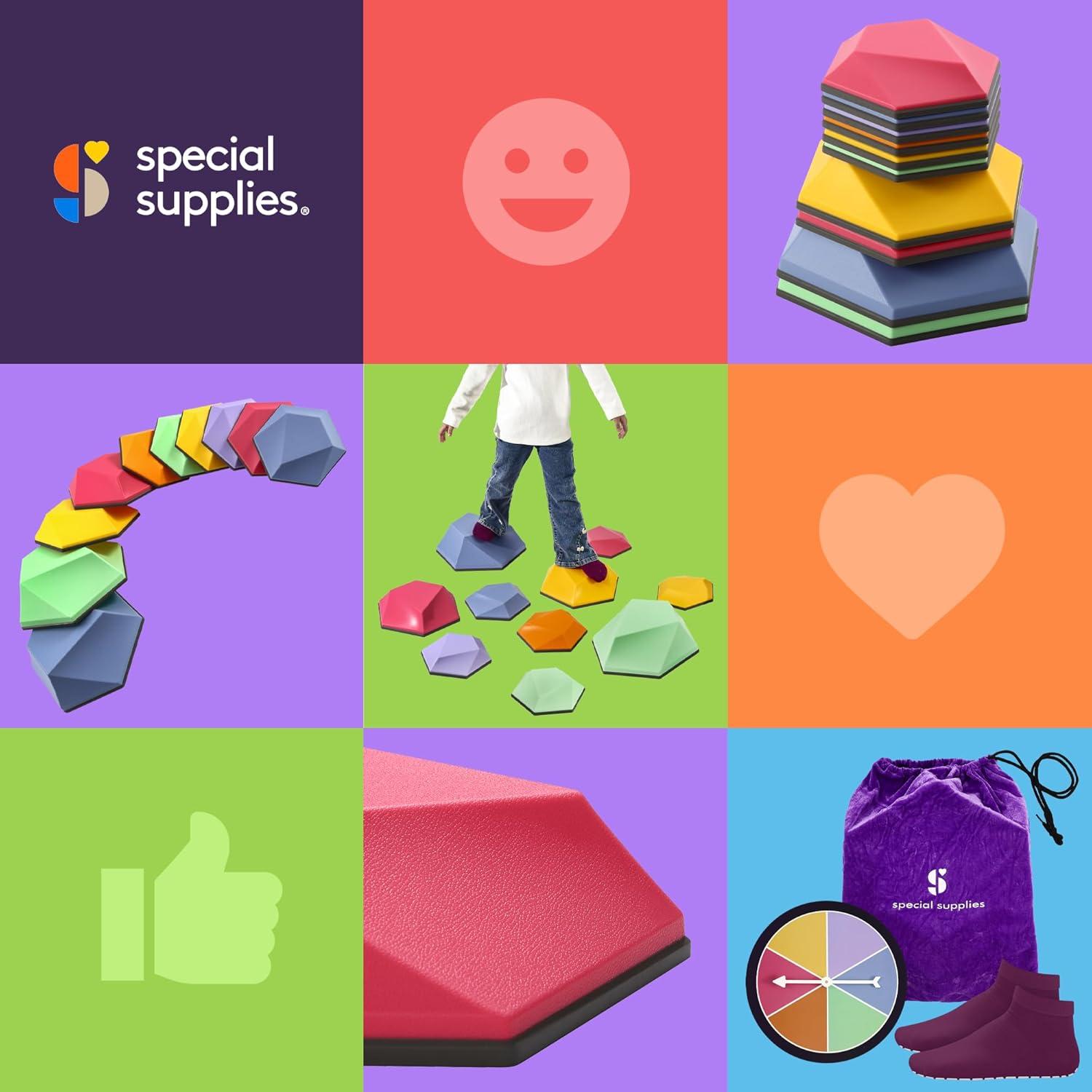 Piedras de Paso Suministros Especiales Multicolor 10 Piezas