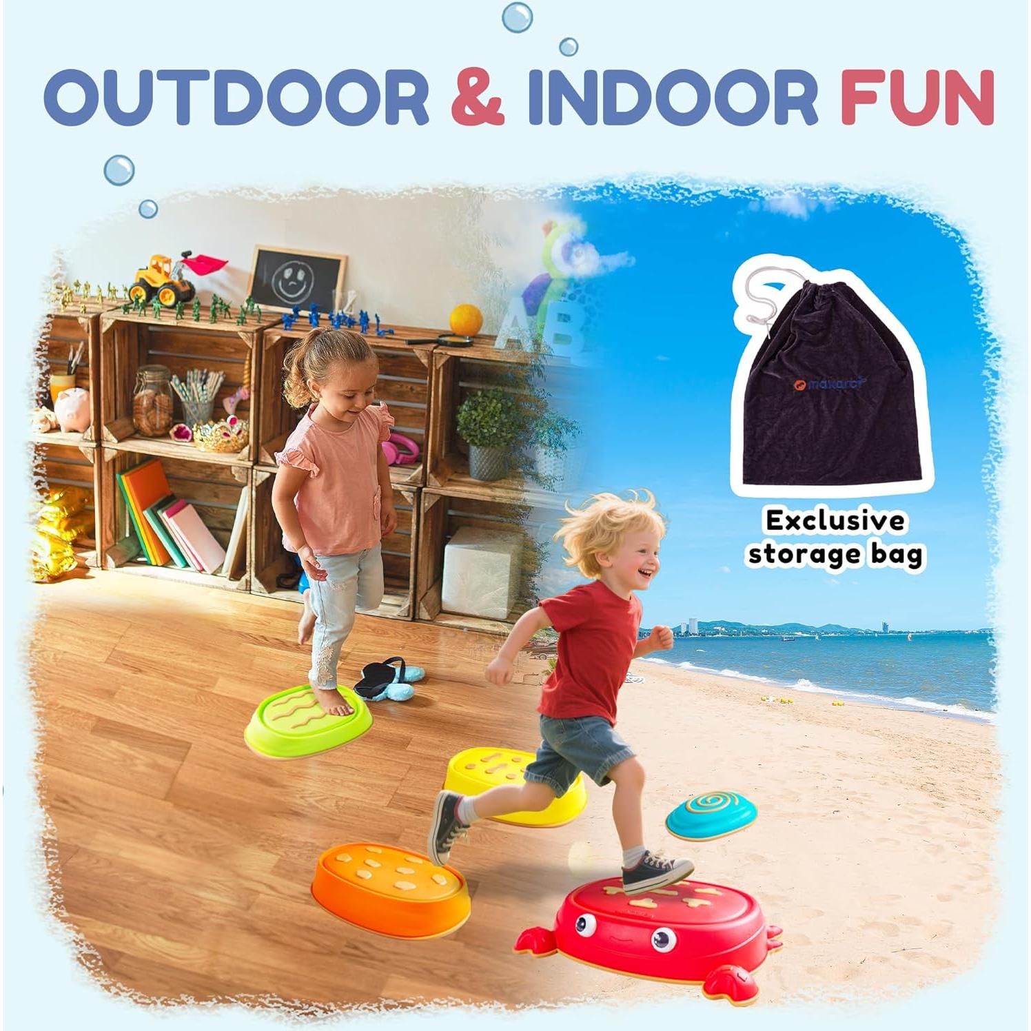 Piedras de Paso Sensoriales Makarci para Niños - 5 Piezas