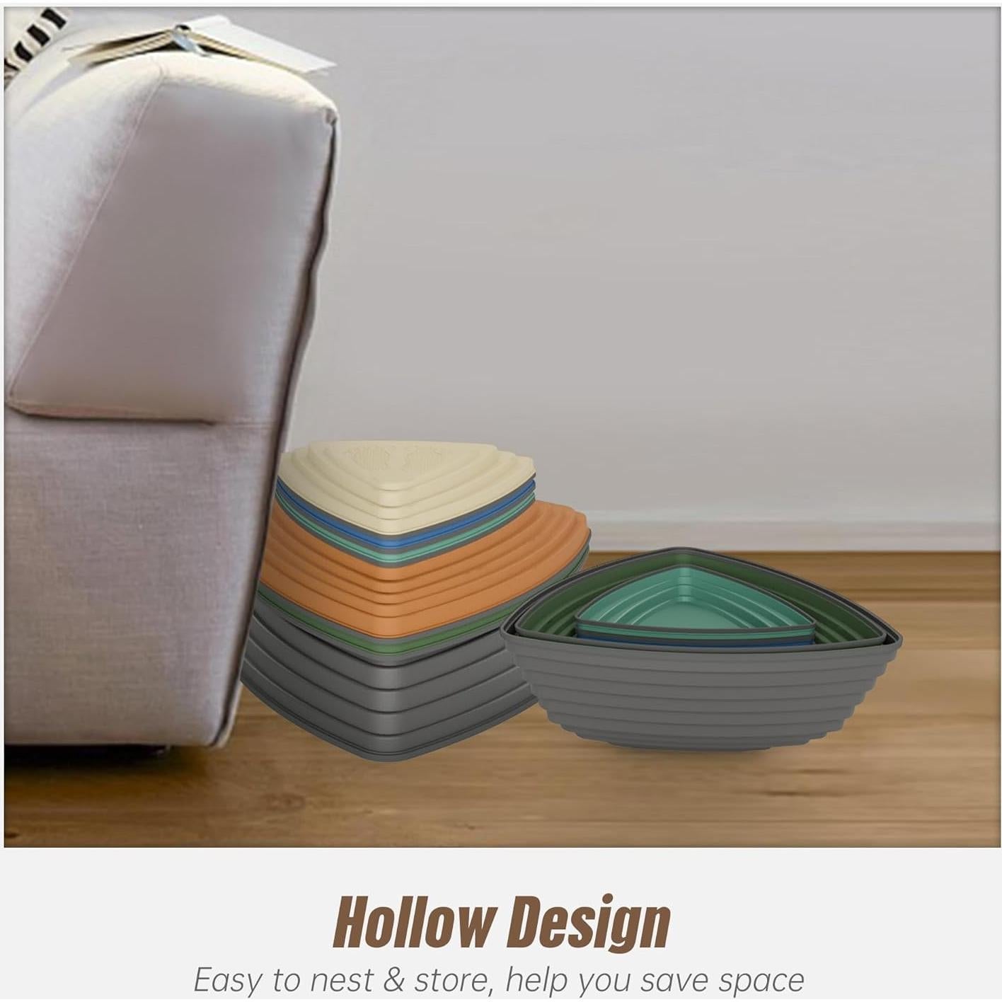 Piedras de Equilibrio WOOD CITY Set 6 PCS Antideslizantes Niños