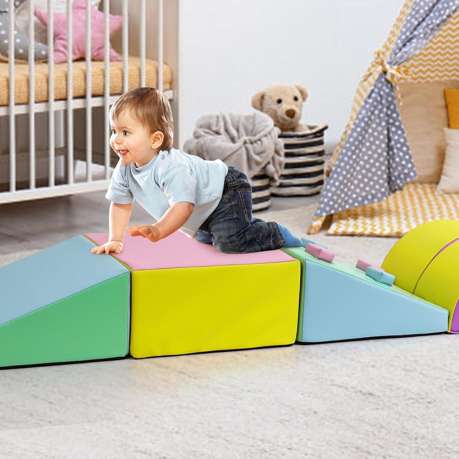 Conjunto de Escalada Suave Hipicute 5PCS para Niños 1-3 Años