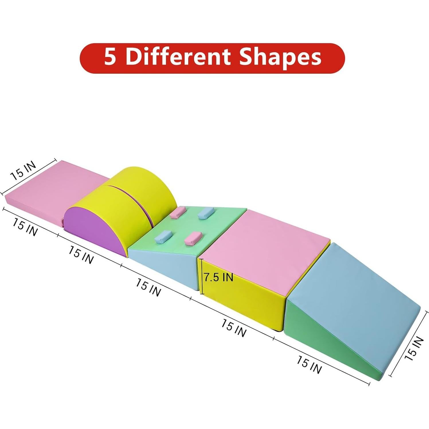 Conjunto de Escalada Suave Hipicute 5PCS para Niños 1-3 Años