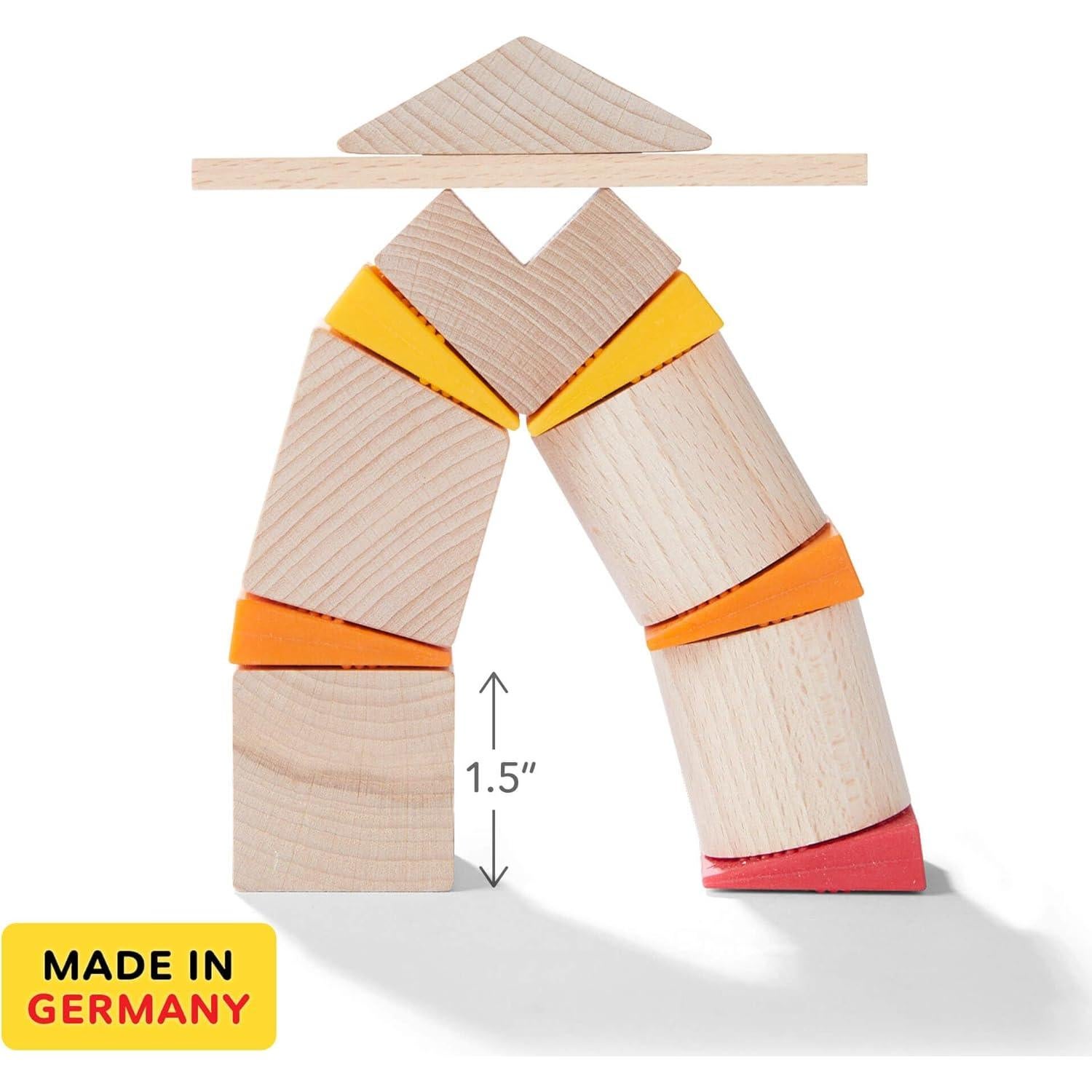 Juego de Bloques de Madera HABA Torres Inestables 19 Piezas