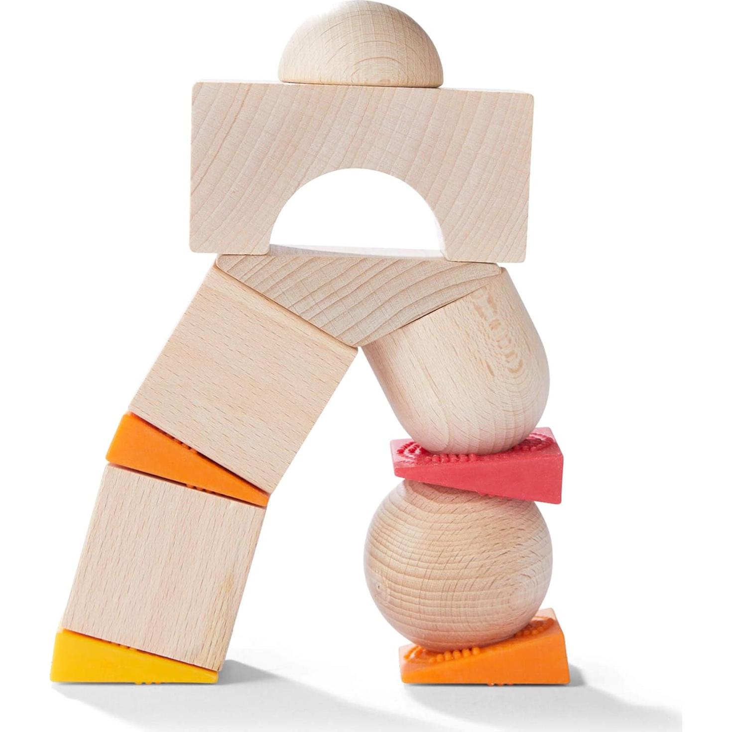 Juego de Bloques de Madera HABA Torres Inestables 19 Piezas