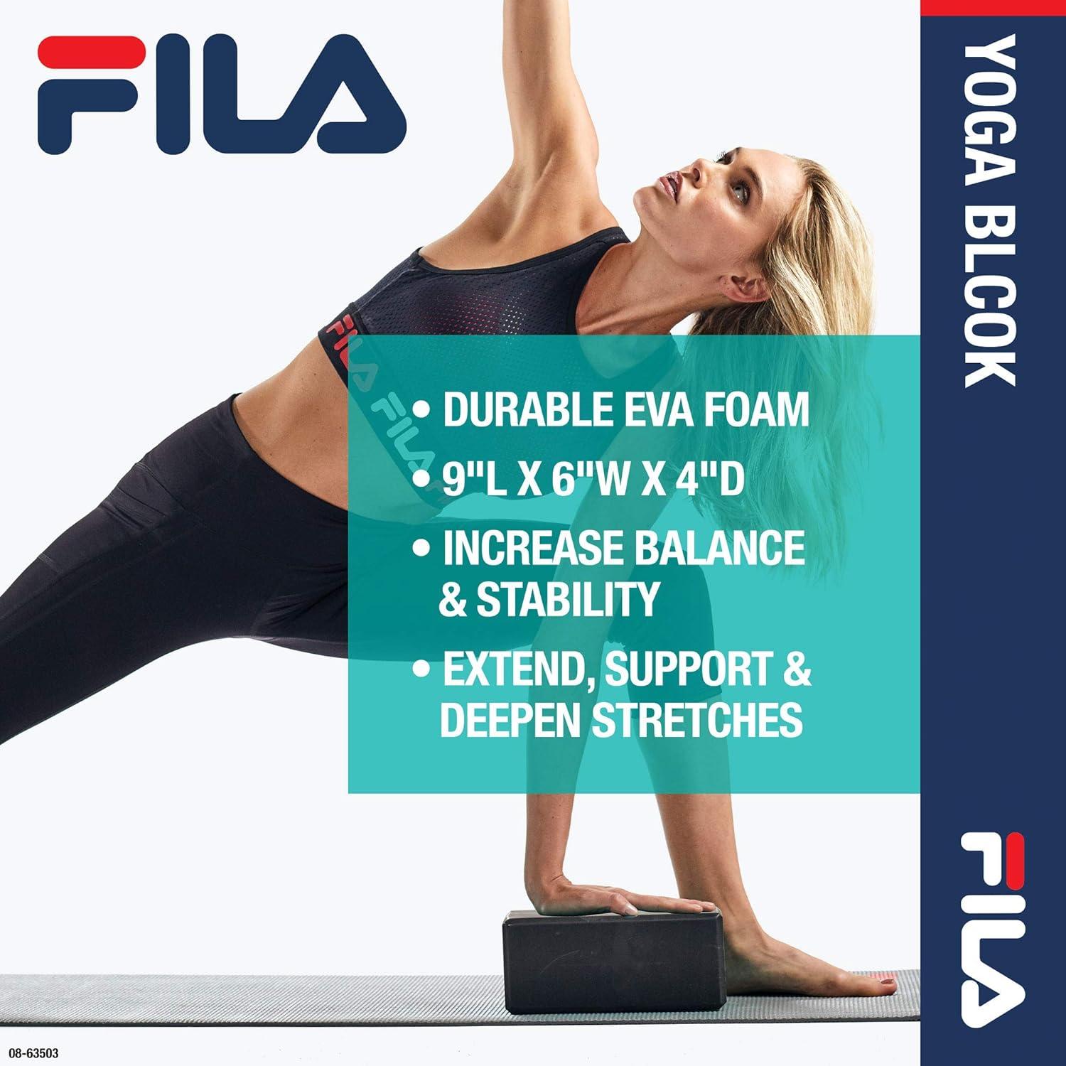 Bloque de Yoga FILA Accessories EVA Azul 22.86x15.24x10.16 cm