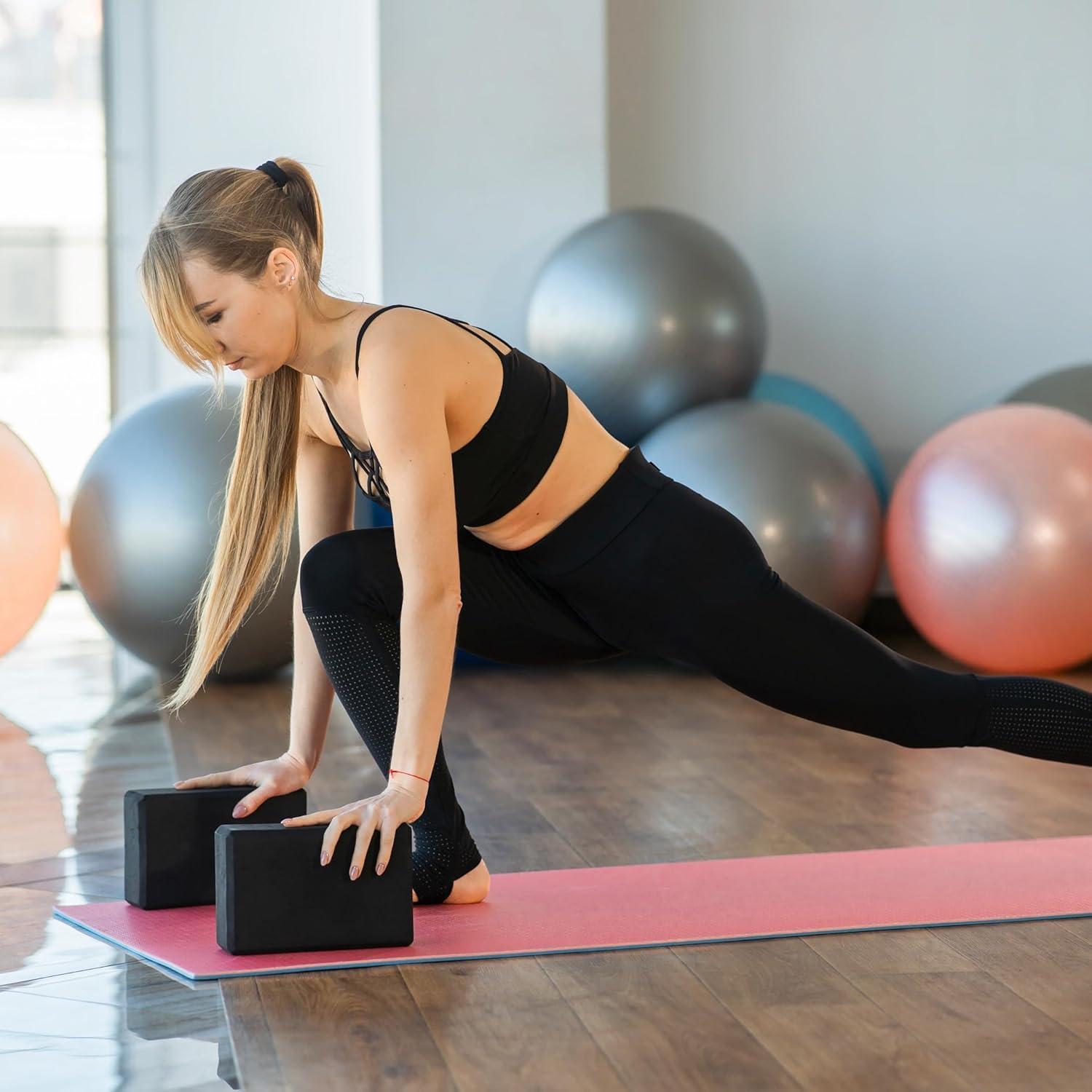 Bloques de Yoga de Espuma EVA Firefly Athletics - Azul