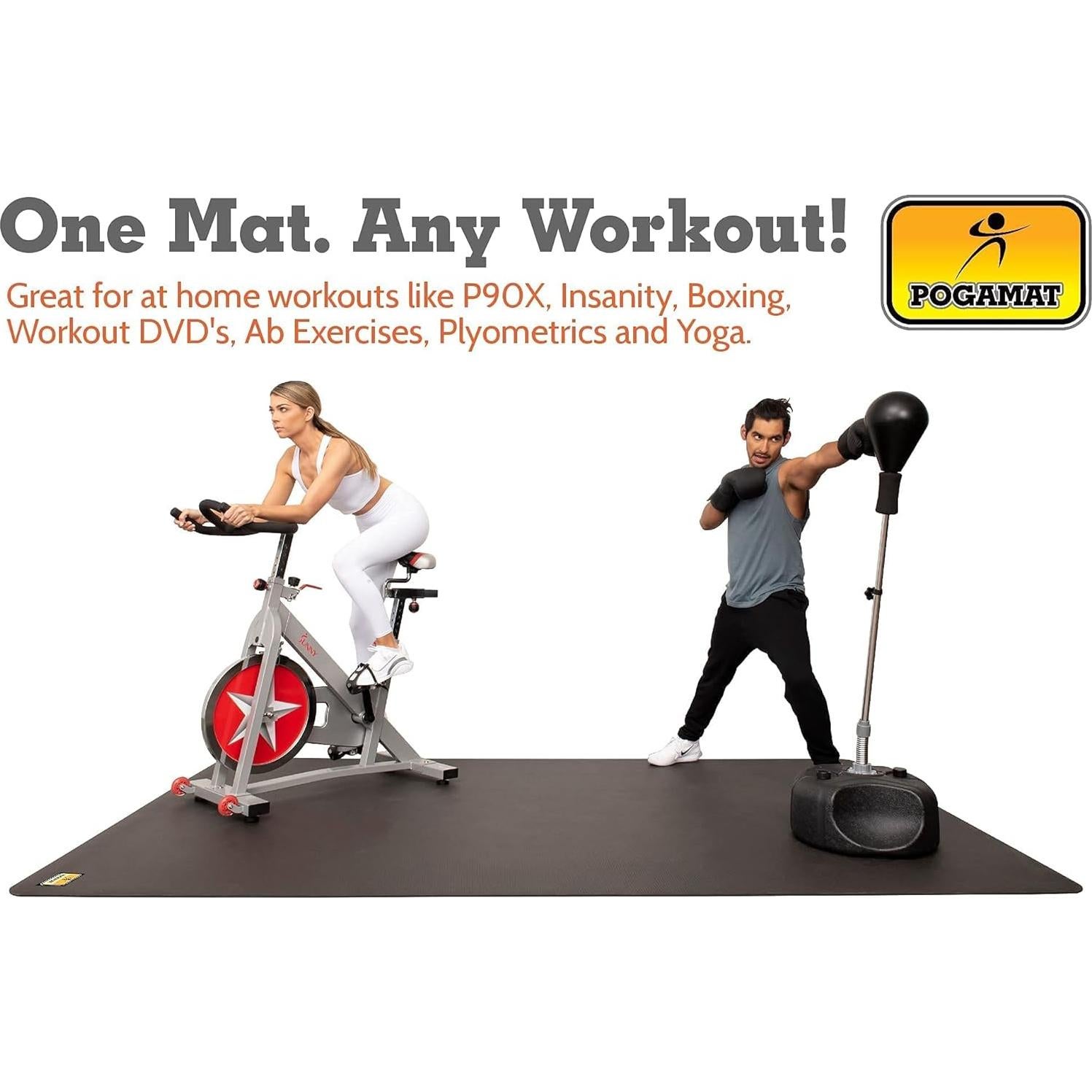 Alfombrilla de Ejercicio Pogamat 183x122cm Antideslizante