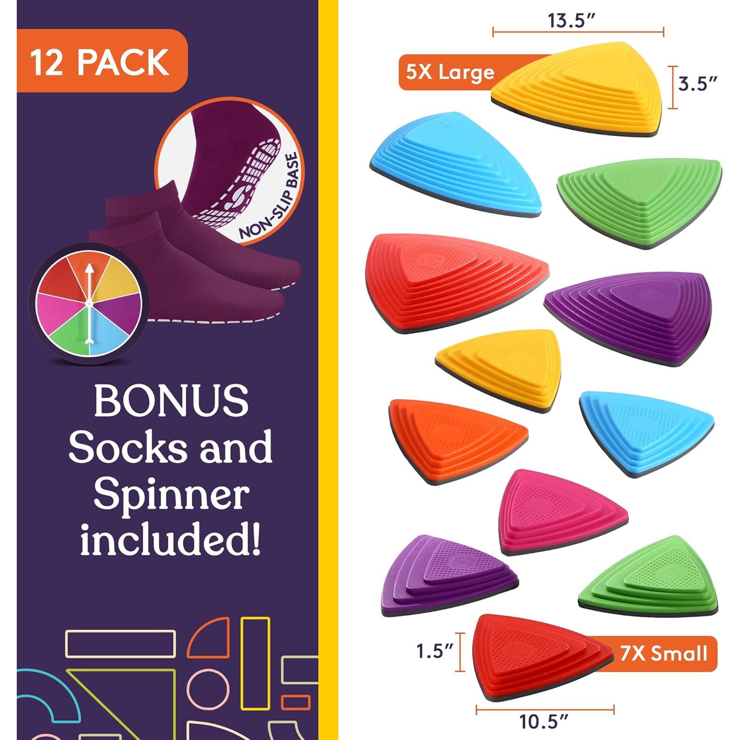 Piedras de Equilibrio Suministros Especiales Set de 12 Multicolor