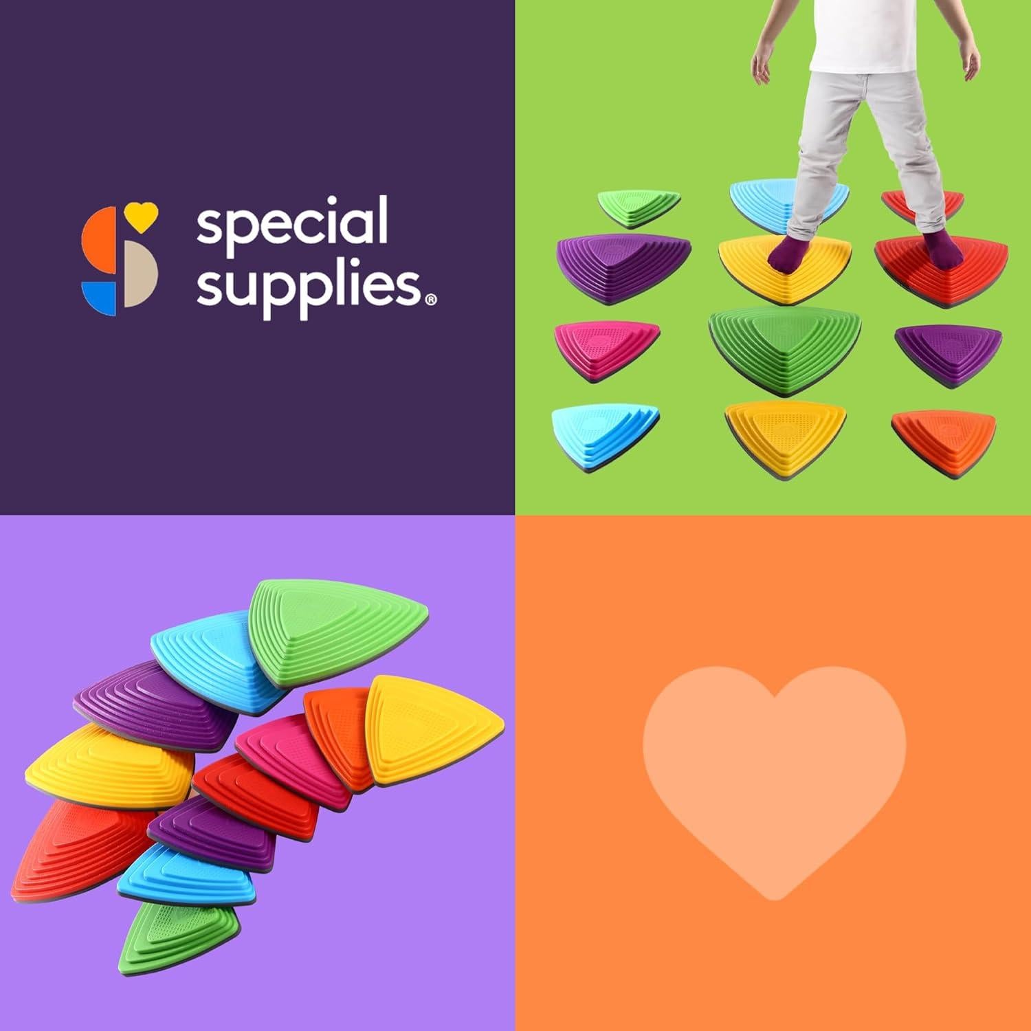 Piedras de Equilibrio Suministros Especiales Set de 12 Multicolor