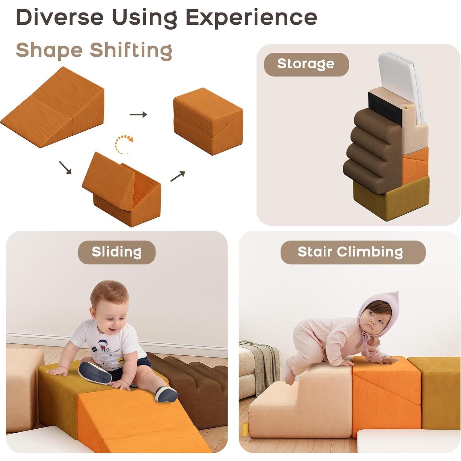 Juego de Bloques de Espuma para Escalar BanaSuper 6 Piezas