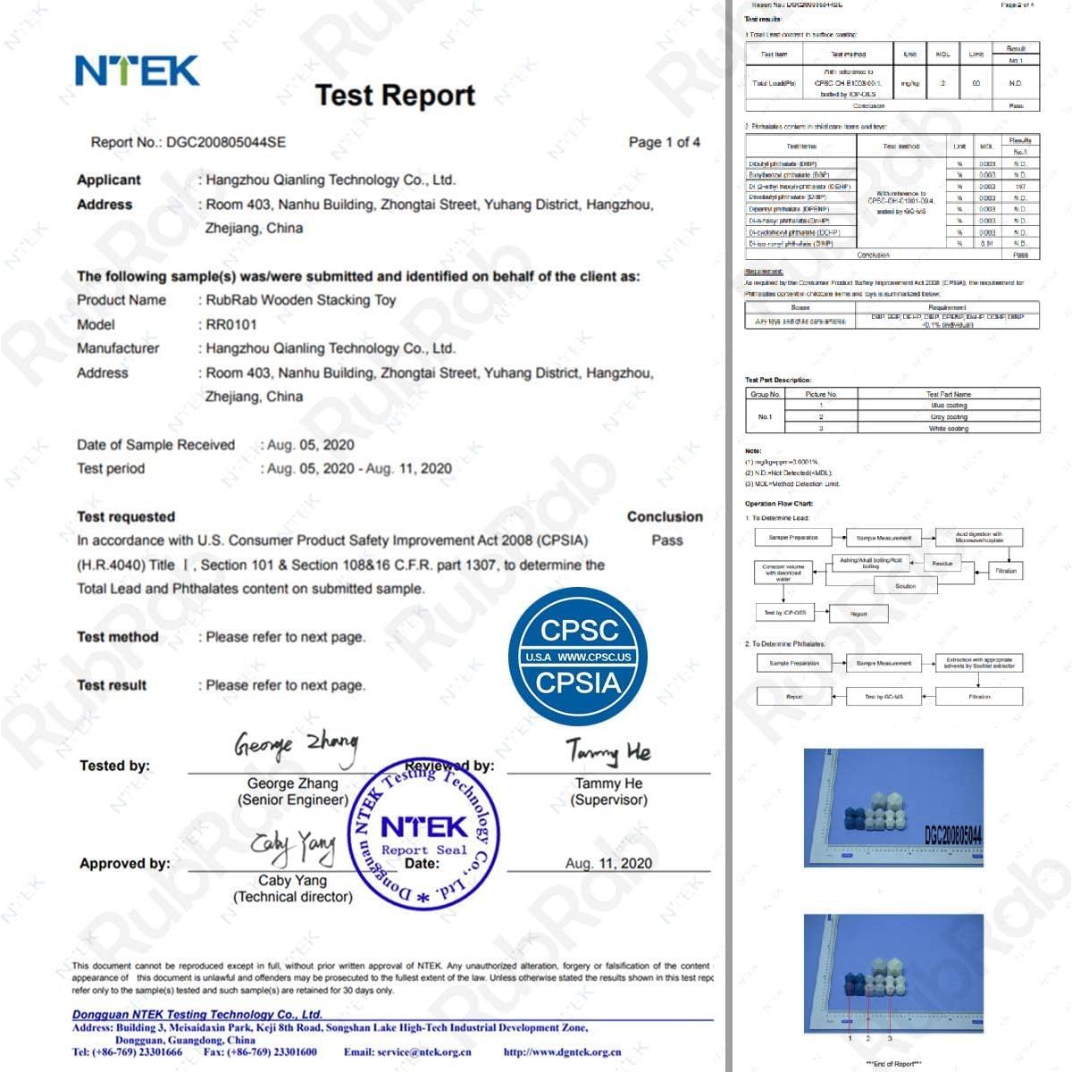 Bloques de Equilibrio de Madera RubRab - Juguete Educativo 36 Piezas