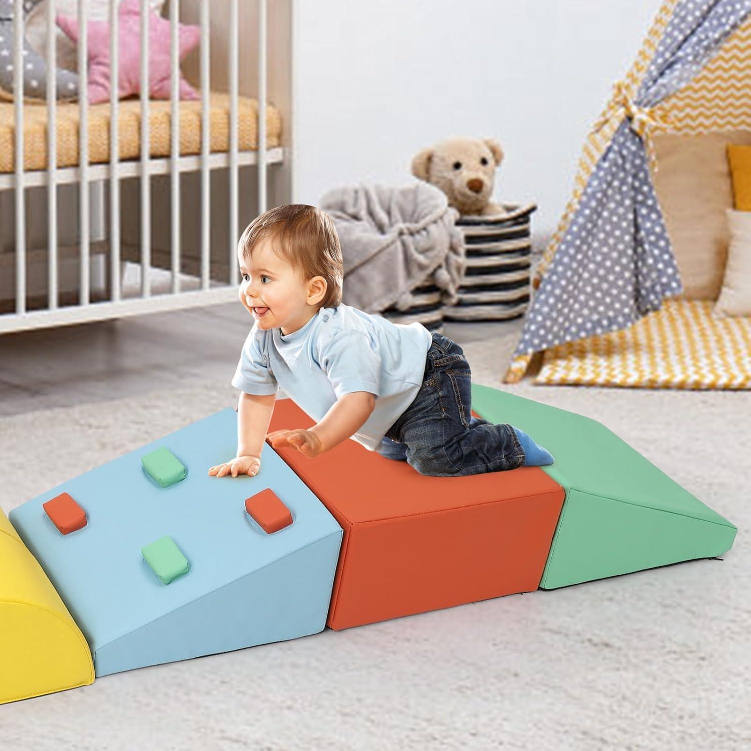 Conjunto de Escalada Suave Hipicute 5PCS para Niños 1-3 Años