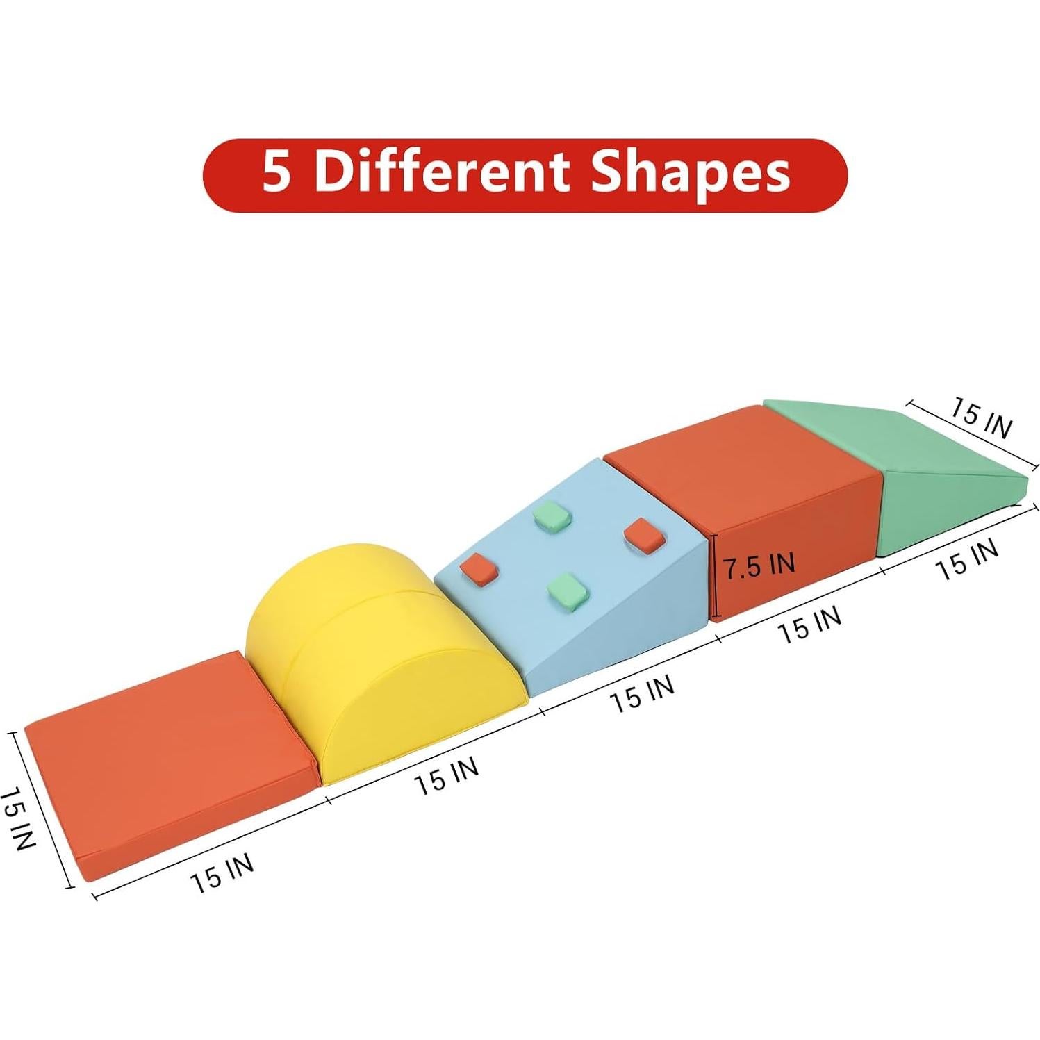 Conjunto de Escalada Suave Hipicute 5PCS para Niños 1-3 Años