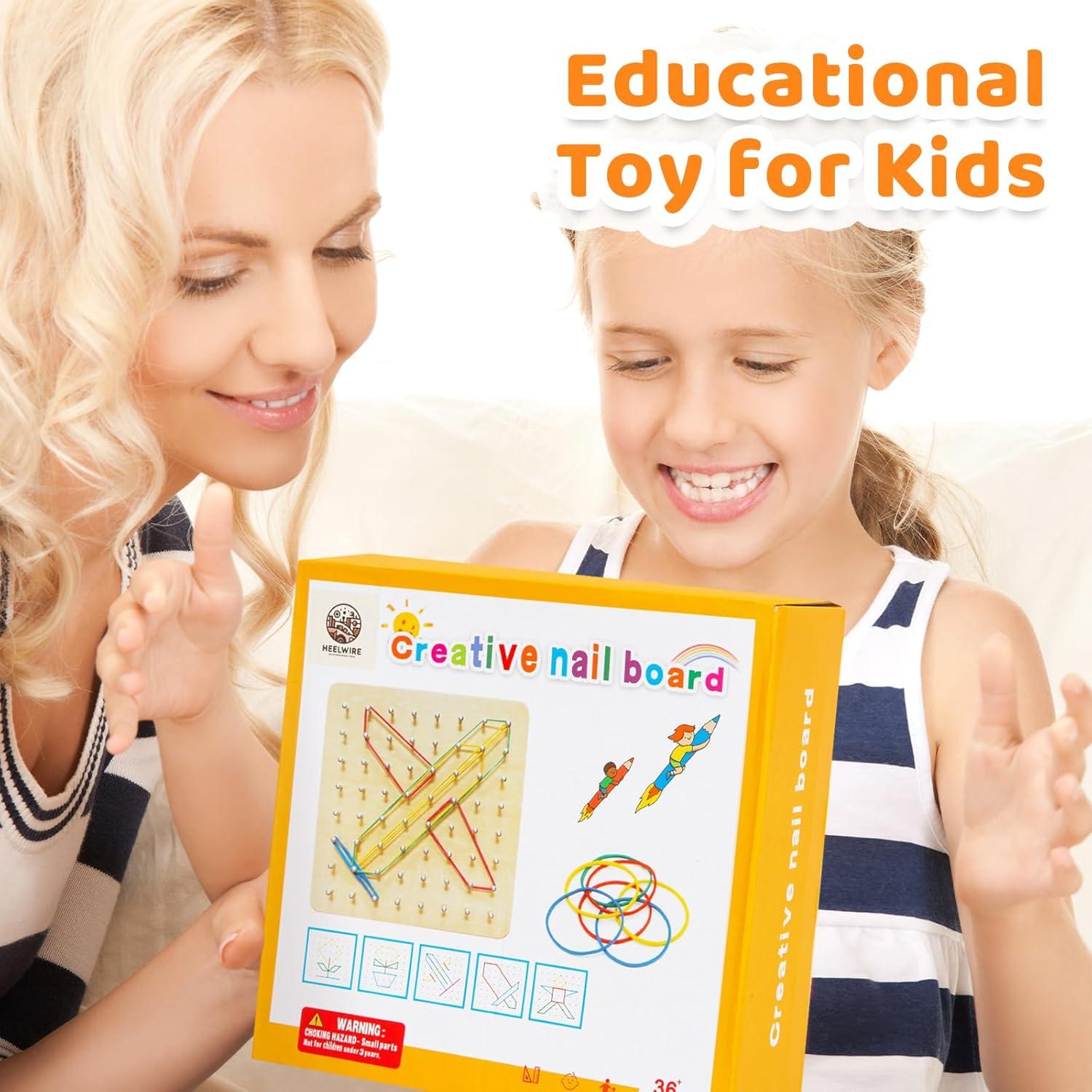 Paquete de 2 Tableros Geométricos de Madera HEELWIRE 18cm