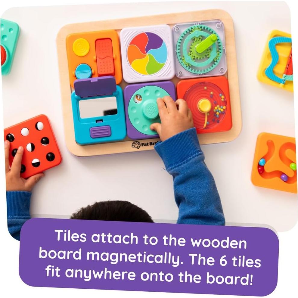 Tablero de Actividad Sensorial Modular Fat Brain Toys 12+ meses