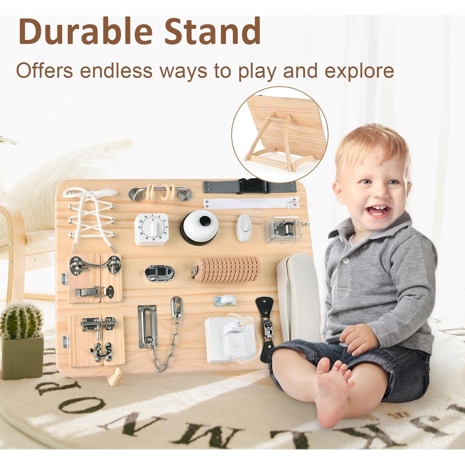 Tablero Ocupado Montessori Potatomato 21 en 1 para Niños 3 a 20 Años