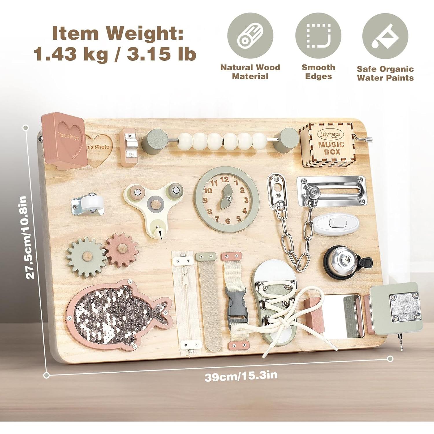 Tablero Ocupado Grande Joyreal Montessori para Niños 1-8 Años