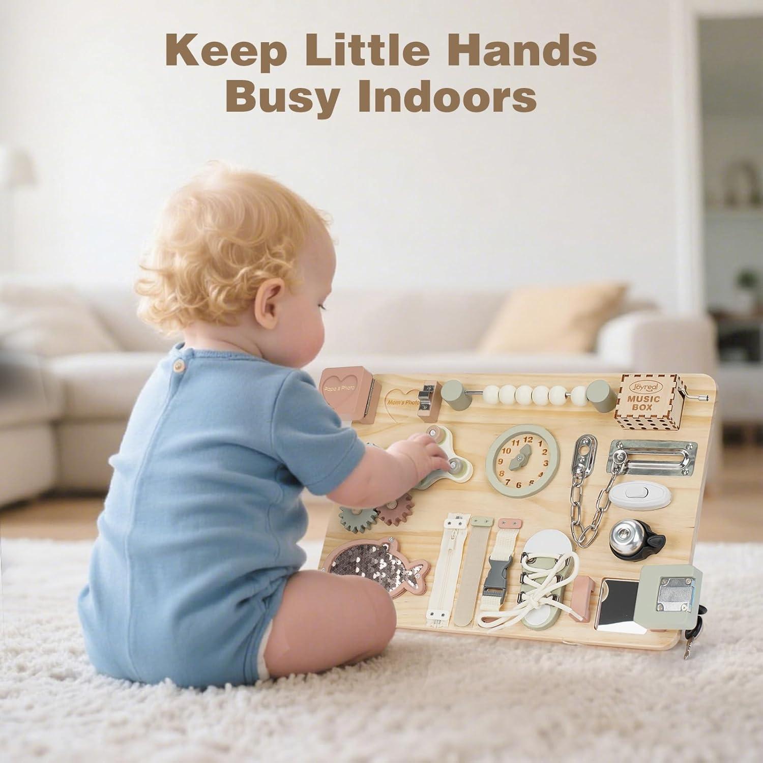 Tablero Ocupado Grande Joyreal Montessori para Niños 1-8 Años