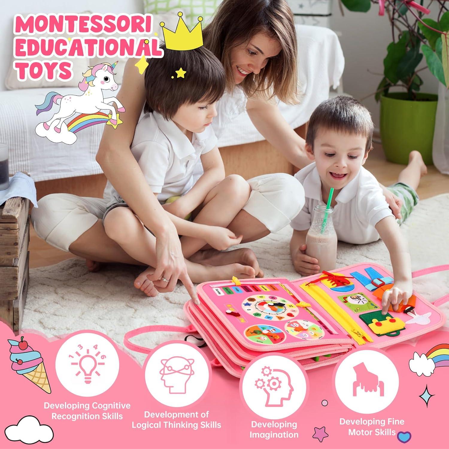 Tablero Ocupado Montessori AJsupojouet 32x26cm para Niños
